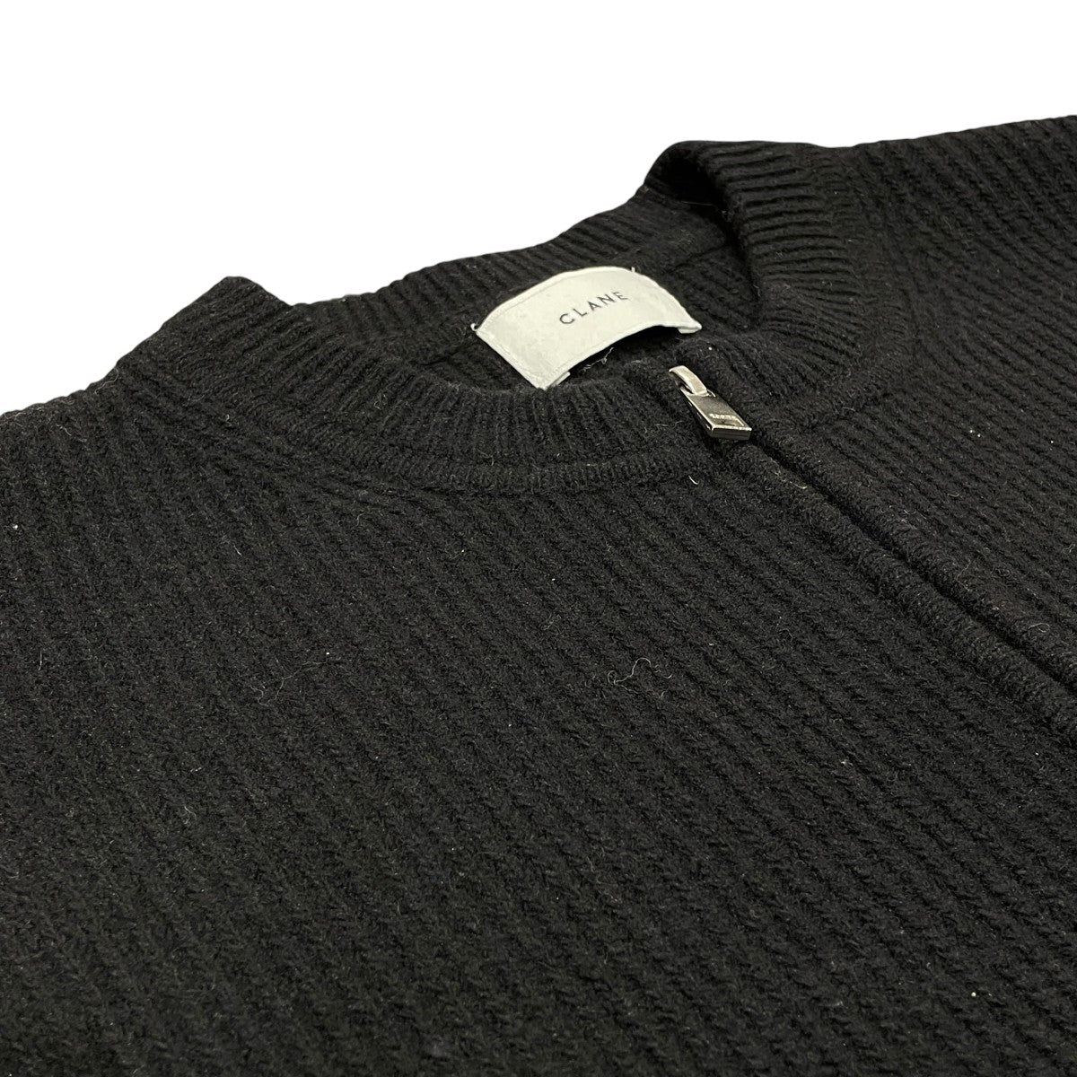 CLANE CLANE ZIP RIB KNIT TOPSジップカーディガン13106-2352 古着・中古-3枚目のアイテム画像