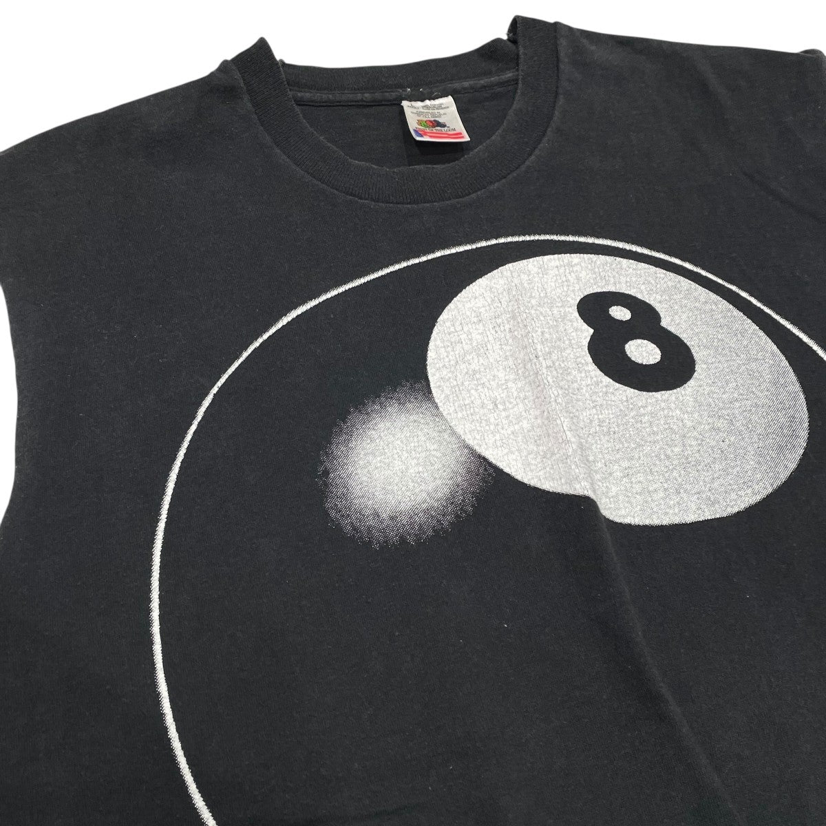 USED 1994 FASHION VICTIM 8ボール FRUIT OF THE LOOMノースリーブTシャツ 古着・中古-3枚目のアイテム画像