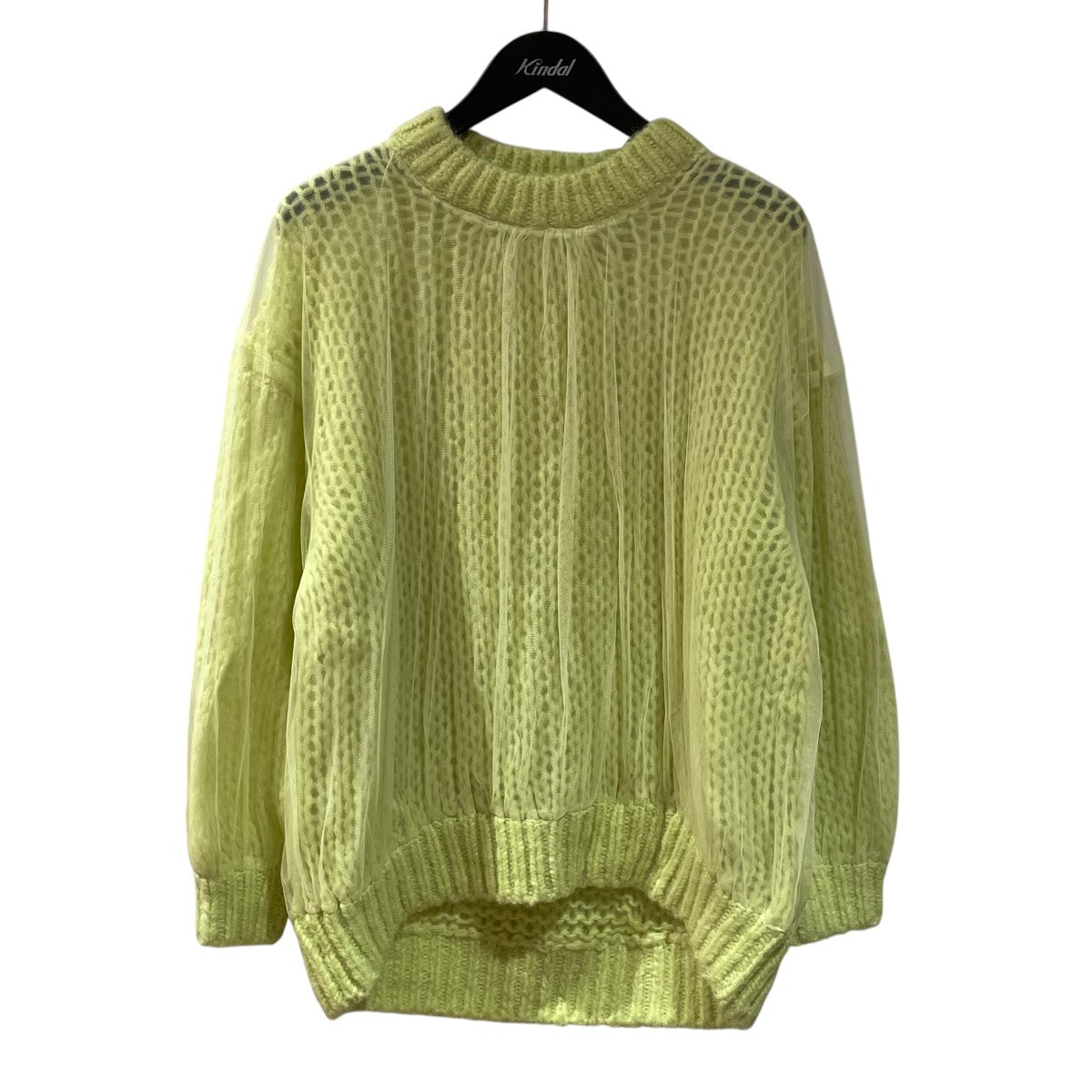 チュールドッキングローゲージニットニットTK-80243643