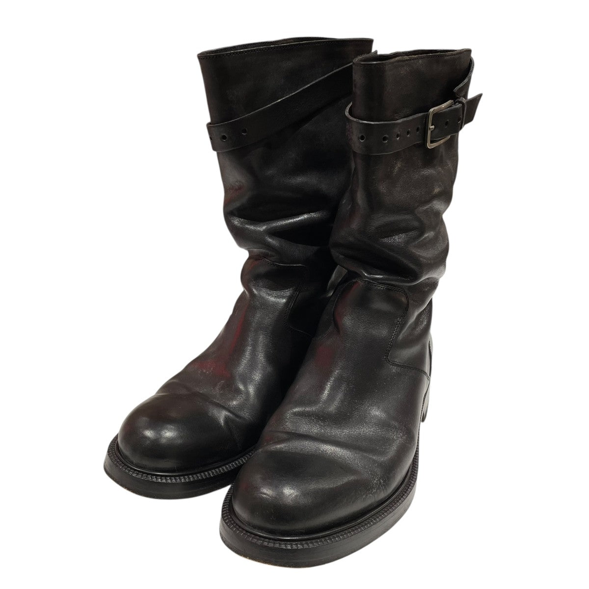 ベルテッドレザーブーツK2707B00.W0