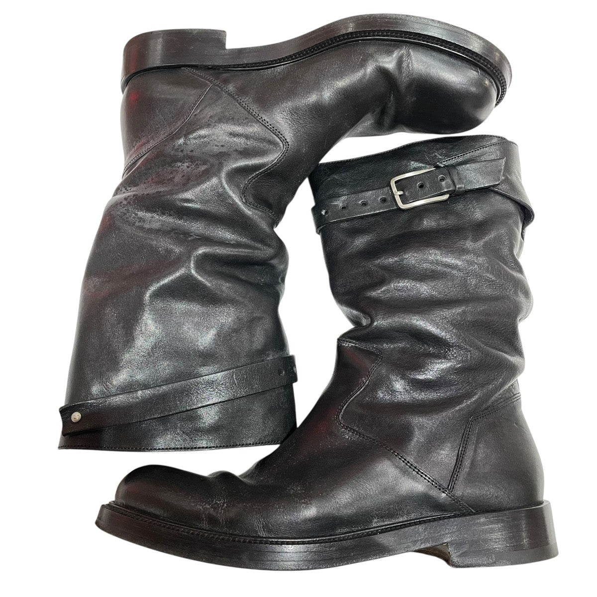 ベルテッドレザーブーツK2707B00.W0