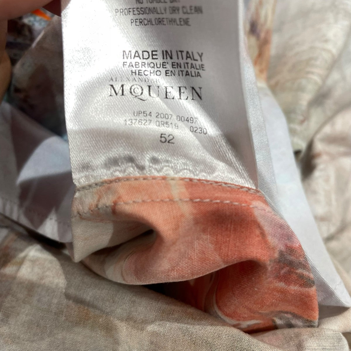 ALEXANDER McQUEEN 08SS半袖シャツ137627 古着・中古-8枚目のアイテム画像