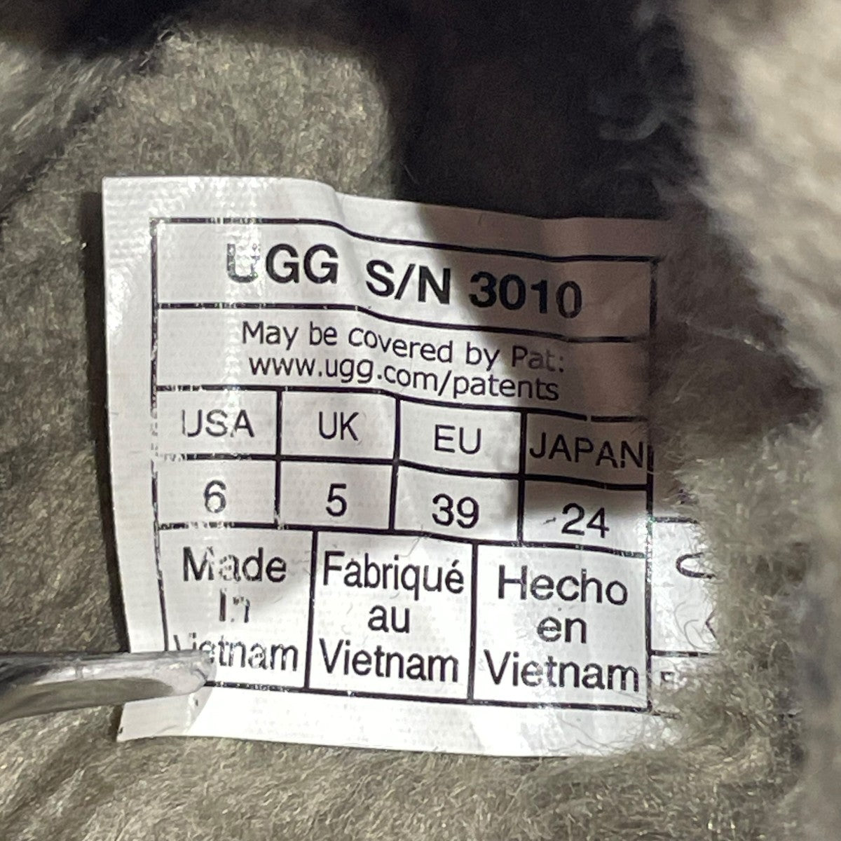 UGG M KENTONスリッポン3010-MSG-06 古着・中古-6枚目のアイテム画像