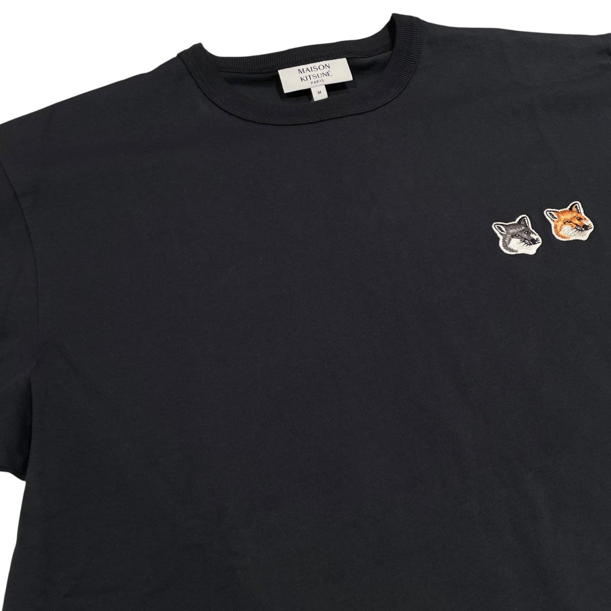 MAISON KITSUNE ダブルフォックスヘッド パッチ クラシック Tシャツ半袖Tシャツbu00103kj0008 古着・中古-3枚目のアイテム画像