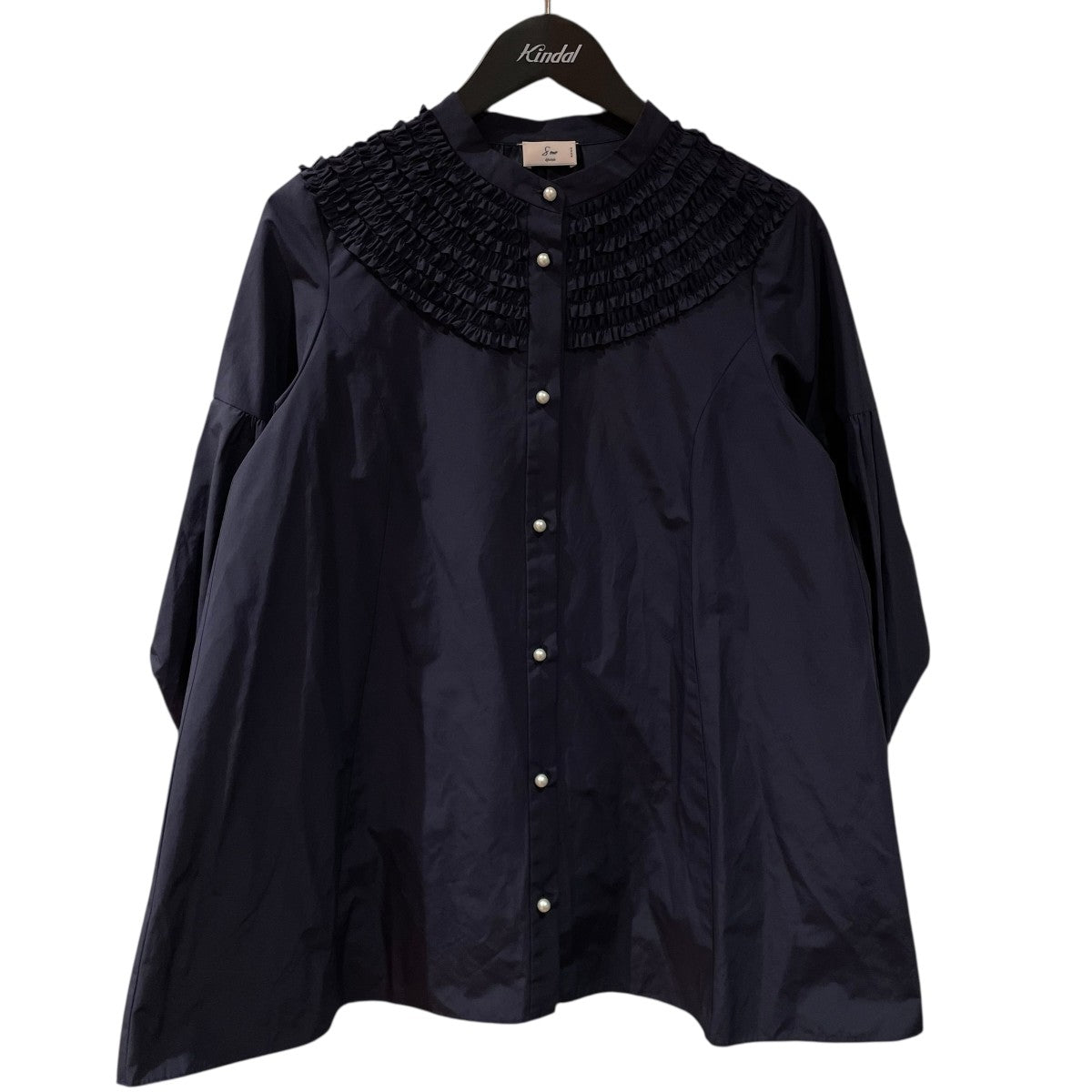 ちびフリルチュニックブラウス長袖ブラウスs234bv052