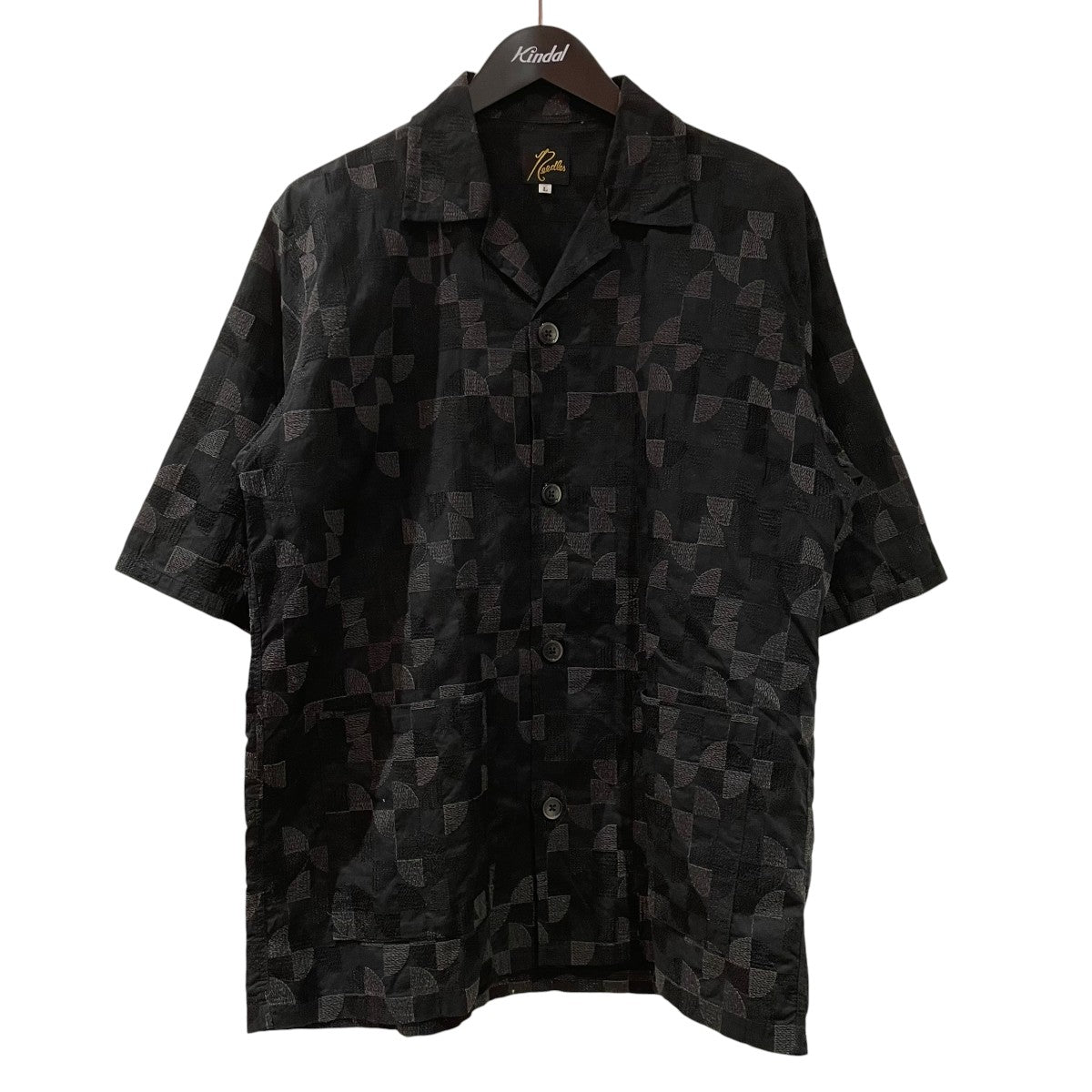 Needles Cabana Shirt-Circle EmbオープンカラーシャツIN167 古着・中古-1枚目のアイテム画像