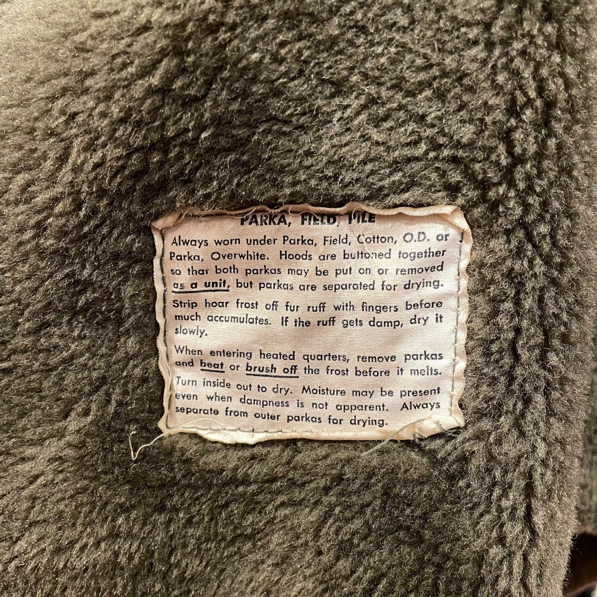 40s M-43 TALON ZIPライナージャケット