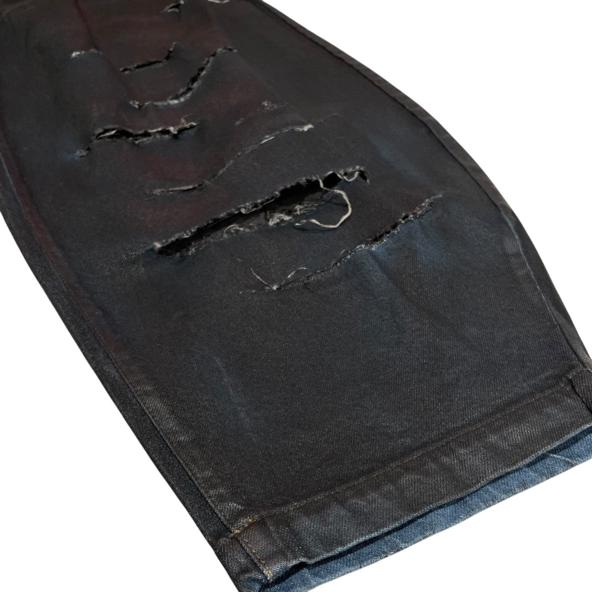 SOSHIOTSUKI 23AWKNICKER BOCKERS DENIMコーティングデニムパンツS23AW24DNM-CRASH 古着・中古-4枚目のアイテム画像