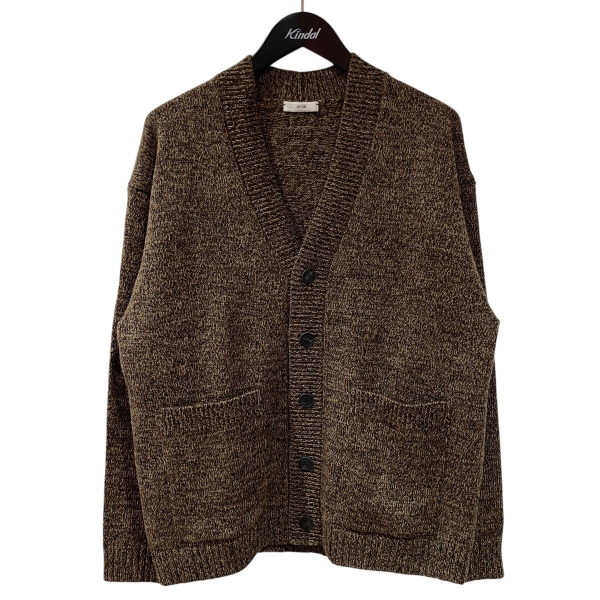 ATON(エイトン) ニットカーディガン7110573 7110573 ブラウン サイズ 2