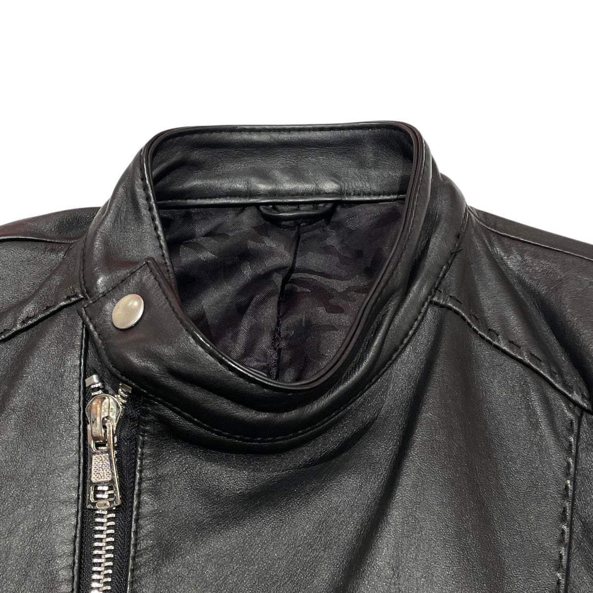 AKM シングルライダースジャケットaso 404 古着・中古-3枚目のアイテム画像