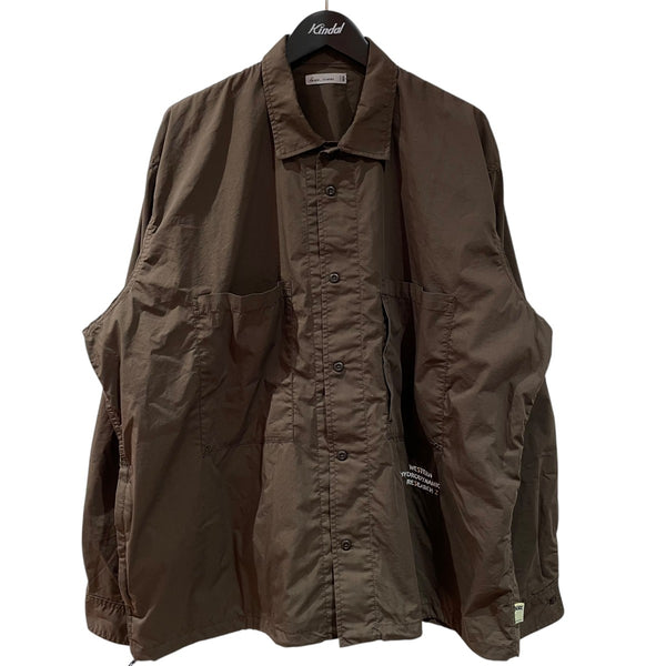 SSZ x Western Hydrodynamic Research エスエスズィー WHR 25AW SHAKA SHIRT オーバーサイズ シャカシャツ 11-11-1287-791 M BROWN BEAMS SSZ×Western Hydrodynamic Research 25AWSHAKA SHIRT長袖シャツ11 11