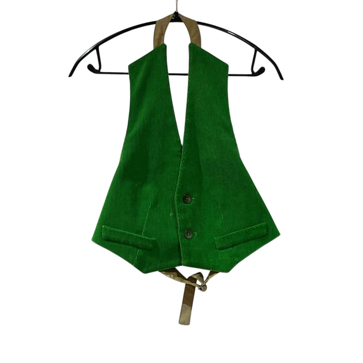FUMIKA UCHIDA CORDUROY OPEN BACK WAISTCOATベストFU-T-TP006 古着・中古-1枚目のアイテム画像