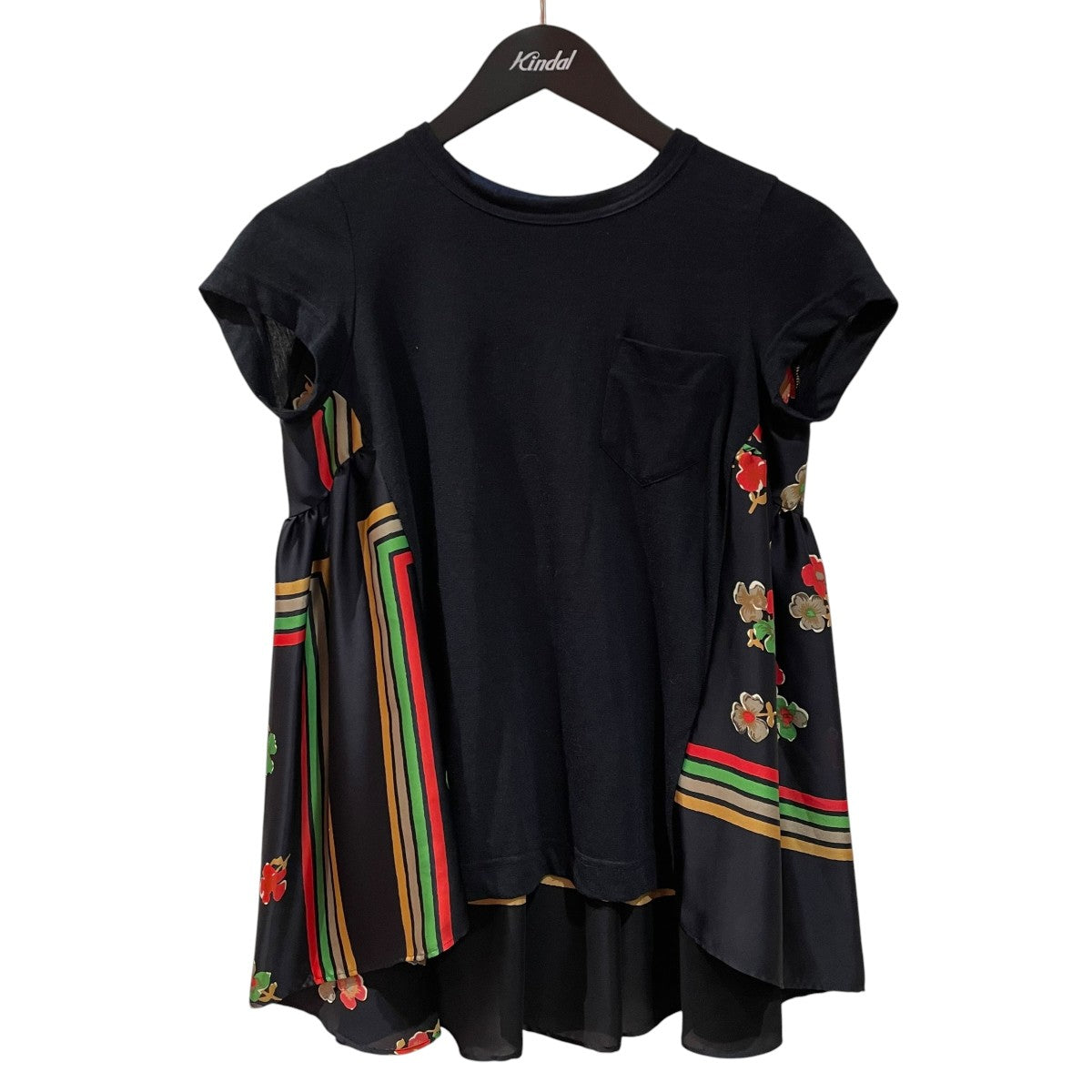 sacai 花柄半袖ブラウス17-03364 古着・中古-1枚目のアイテム画像