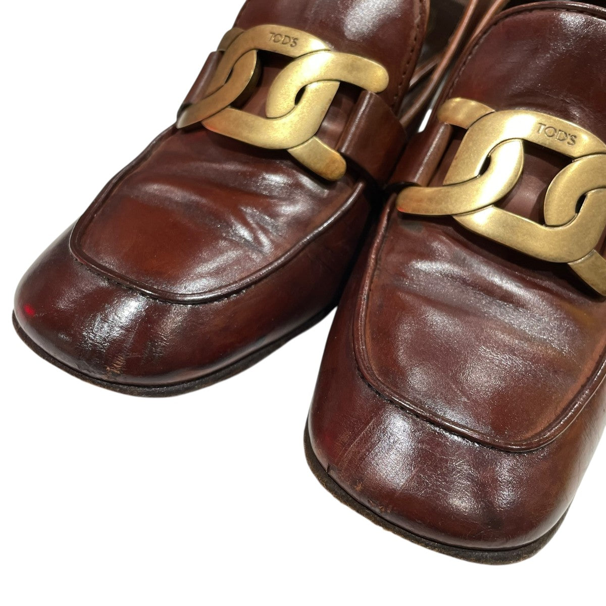 TOD’S KATEヒールローファー 古着・中古-6枚目のアイテム画像