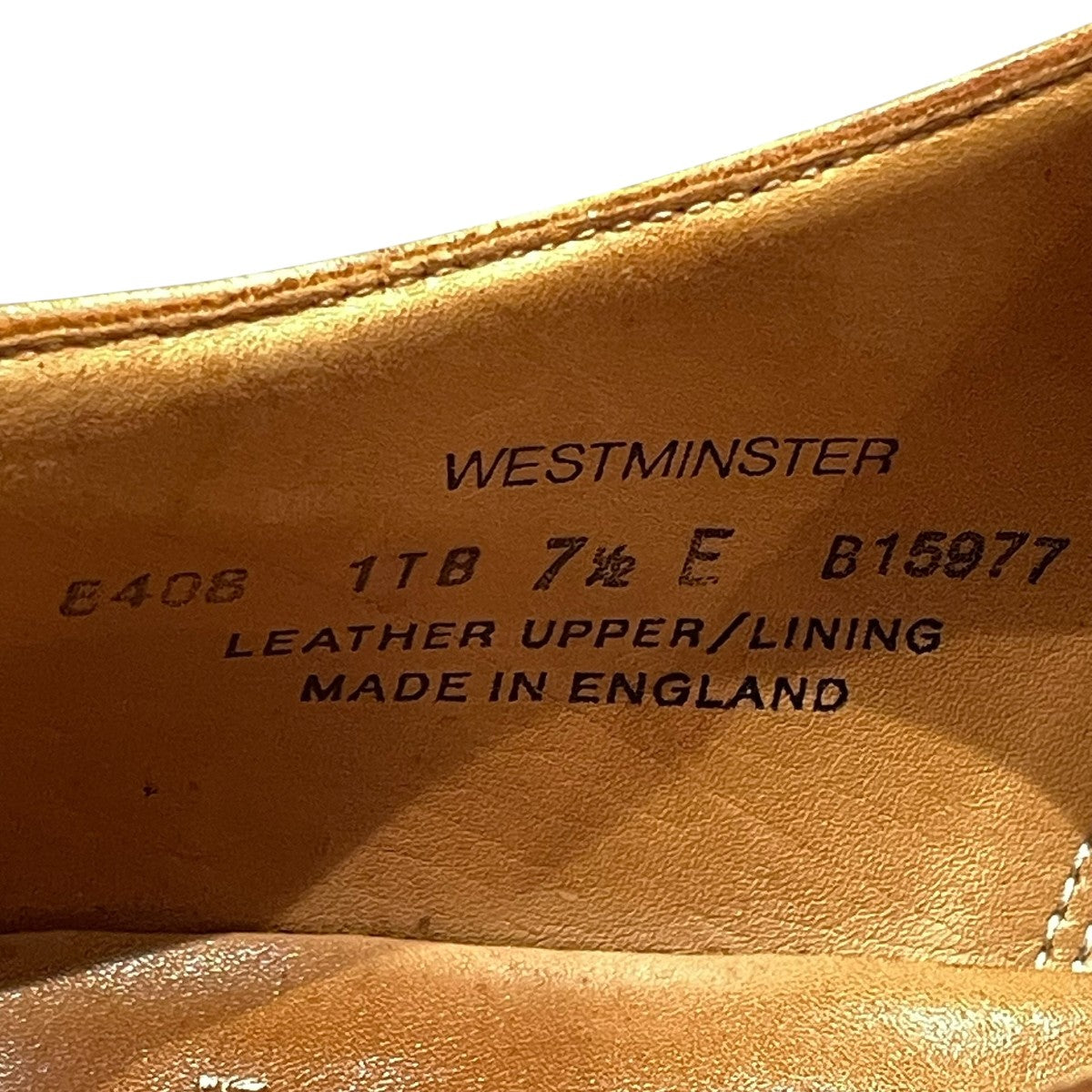 Crockett ＆ Jones レザーシューズB15977 古着・中古-8枚目のアイテム画像