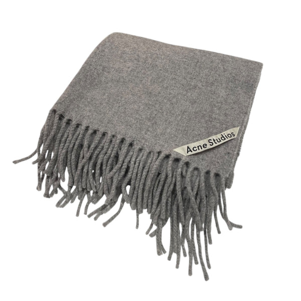 nanoka　Acne Studios 薄灰色 マフラー 200x40cm ACNE STUDIOS(アクネストゥディオズ) マフラー グレー｜【公式