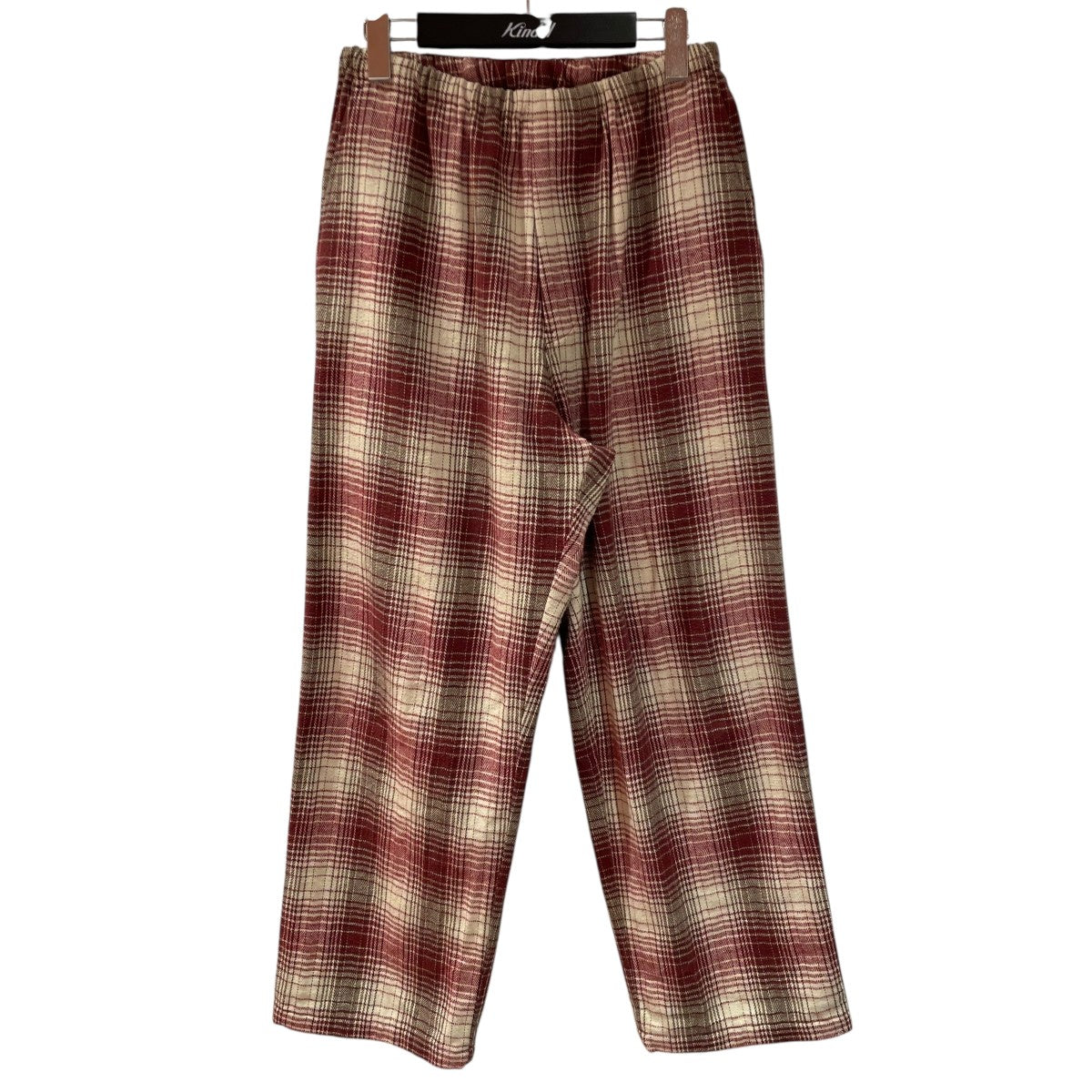 25AWflannel check pyjama pantsイージーパンツ25-030-684-0122-3-0