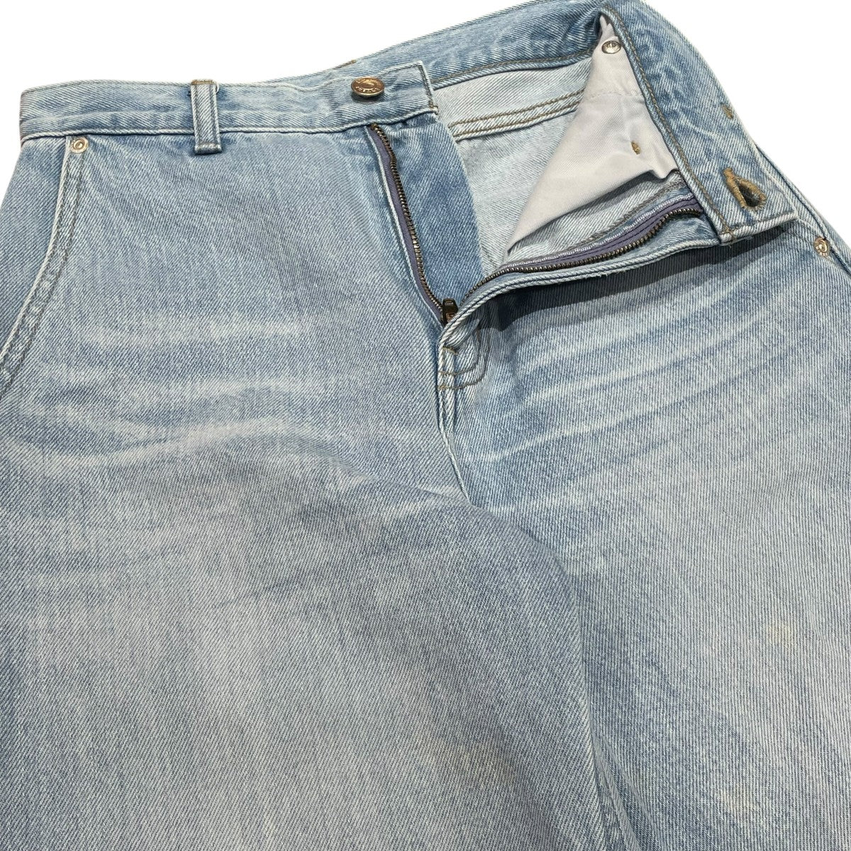 anuans デザインヘムワイドデニムパンツデニムパンツ1523322212-0 古着・中古-3枚目のアイテム画像