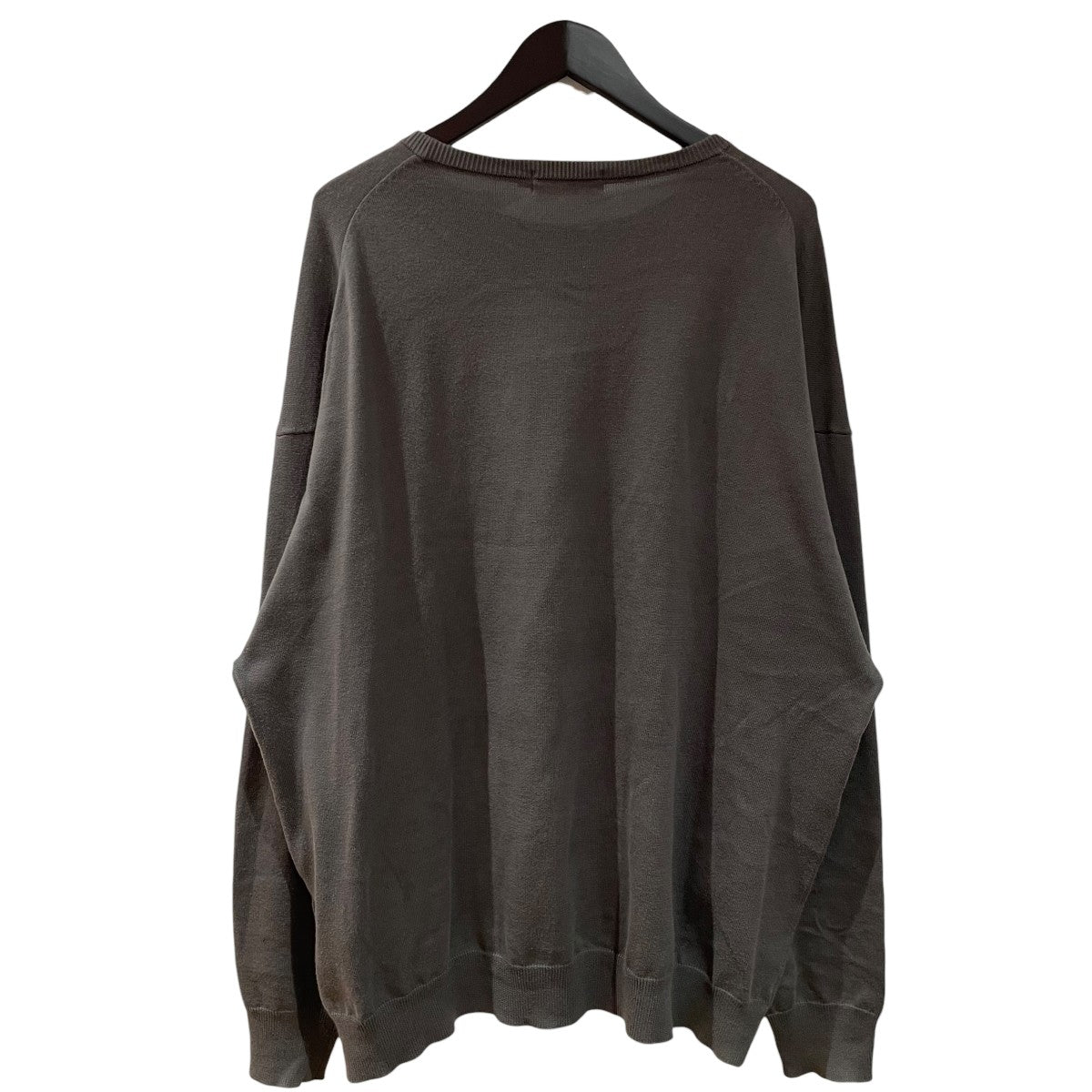 Graphpaper 24SSSuvin Cotton Oversized L S Crew Neck KnitコットンセーターGU241-80251B 古着・中古-2枚目のアイテム画像