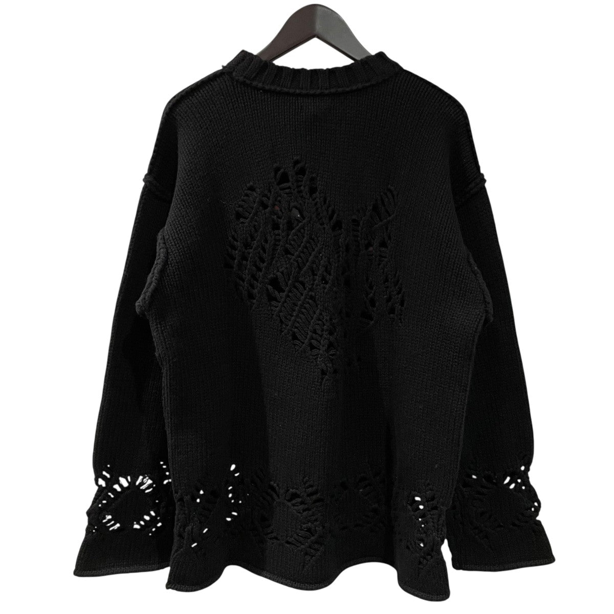 Tamme 23AWEAGLE PATTERN DAMAGE KNIT厚手ニット23A0130 古着・中古-2枚目のアイテム画像