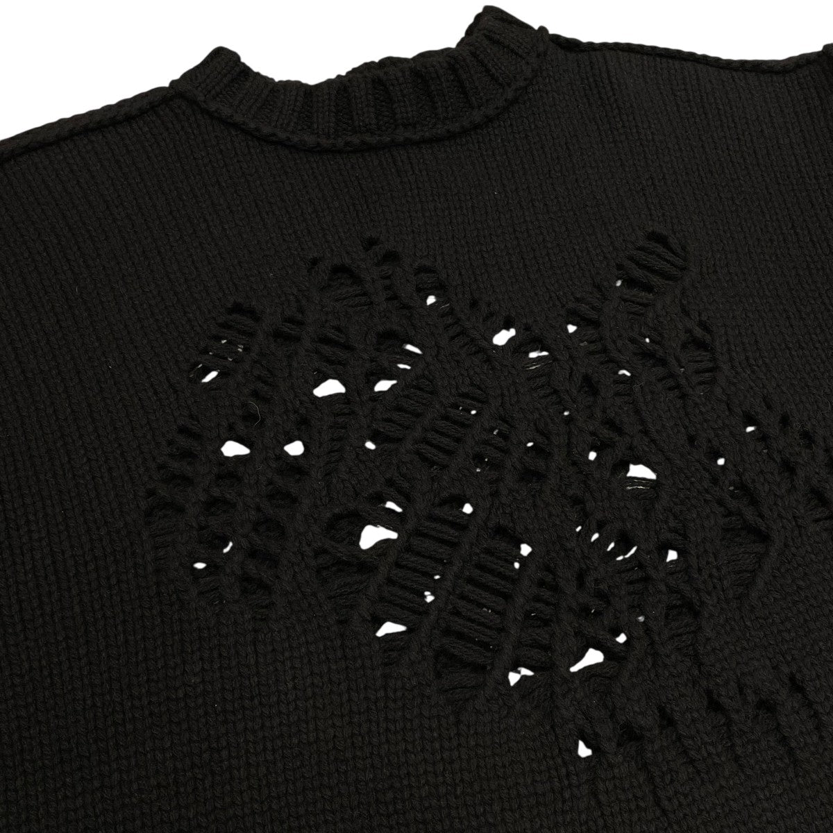 Tamme 23AWEAGLE PATTERN DAMAGE KNIT厚手ニット23A0130 古着・中古-3枚目のアイテム画像