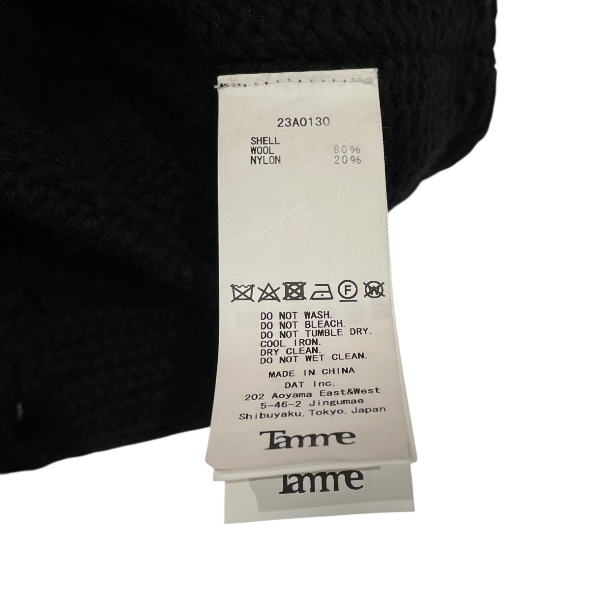 Tamme 23AWEAGLE PATTERN DAMAGE KNIT厚手ニット23A0130 古着・中古-6枚目のアイテム画像