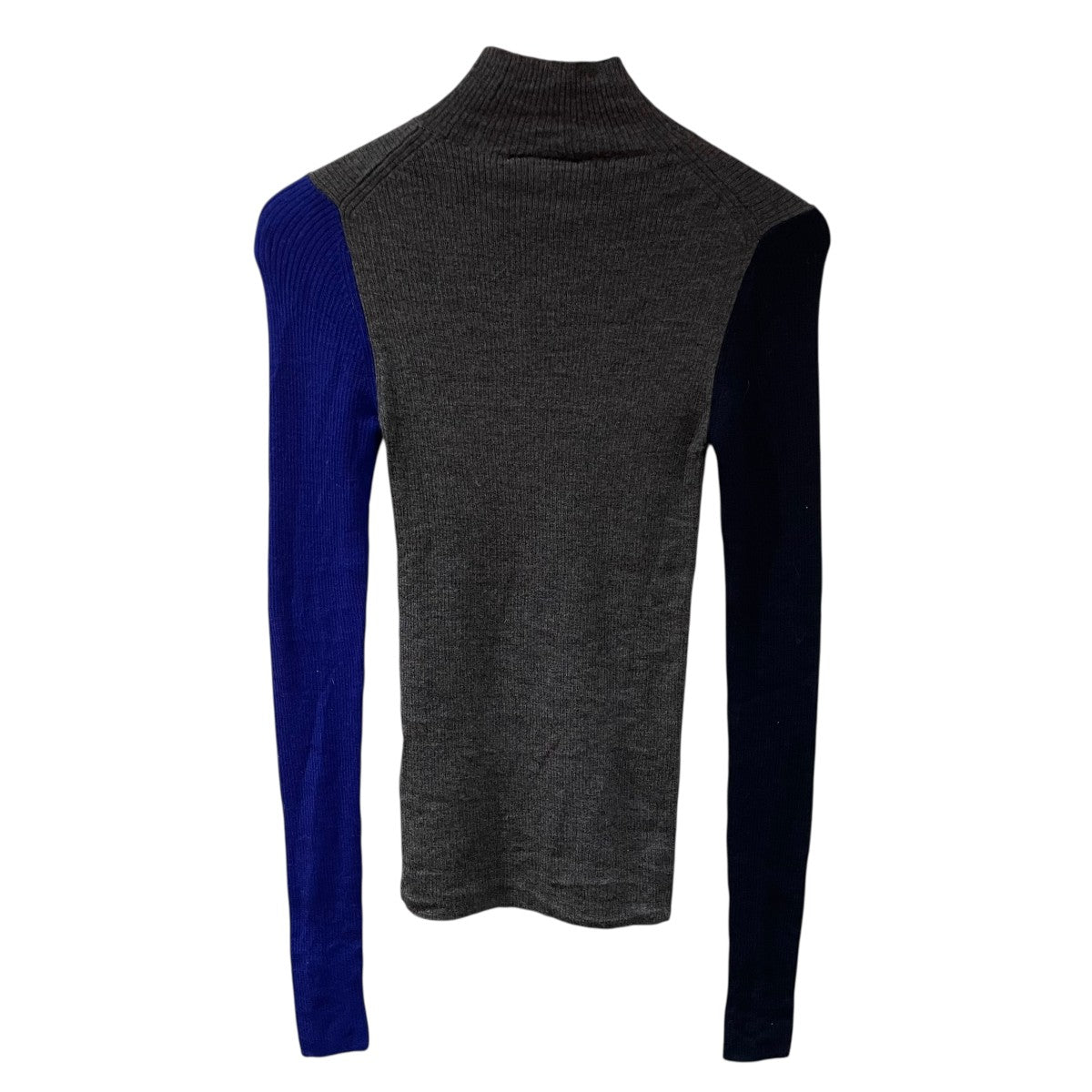 ENFOLD COLOR‐SLEEVE HIGH‐NECK PULLOVERニット300HA270-0051 古着・中古-2枚目のアイテム画像