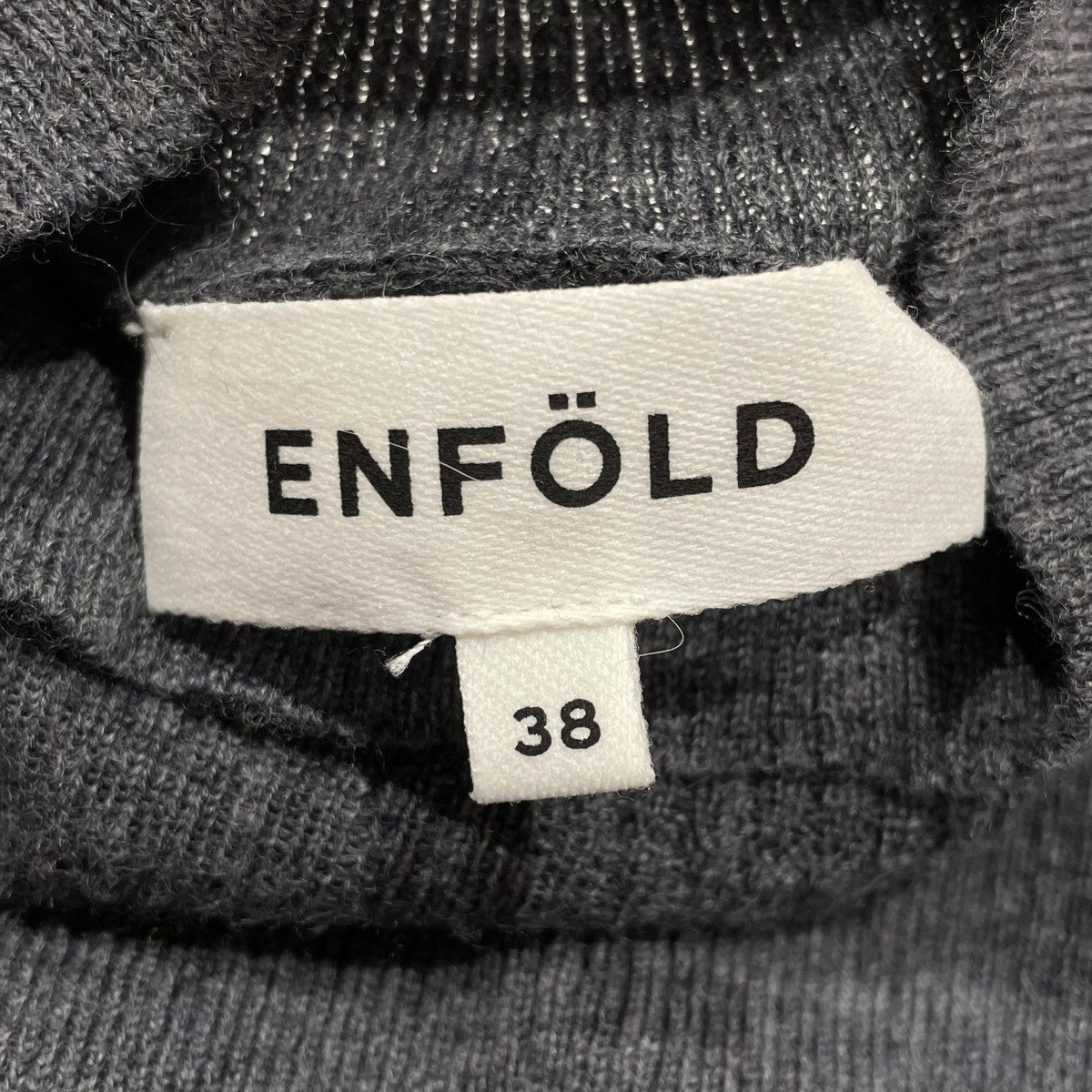 ENFOLD COLOR‐SLEEVE HIGH‐NECK PULLOVERニット300HA270-0051 古着・中古-6枚目のアイテム画像
