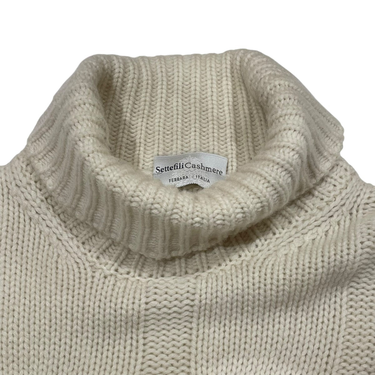 Settefili Cashmere タートルネックニット 古着・中古-3枚目のアイテム画像