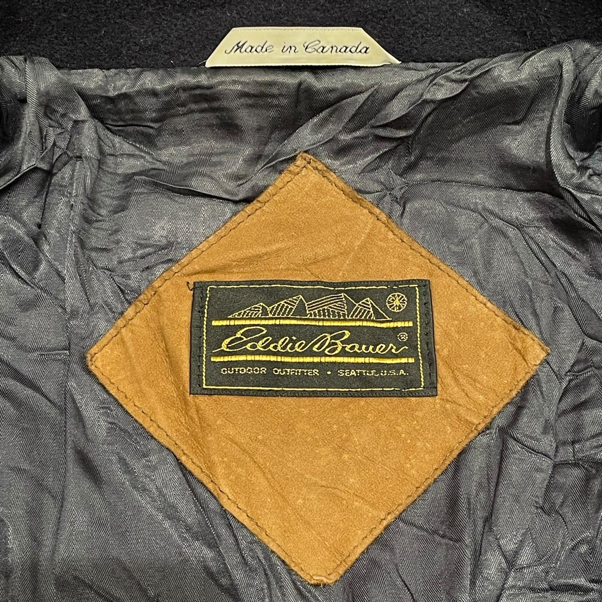 80s USA製 エルボーパッチブルゾン
