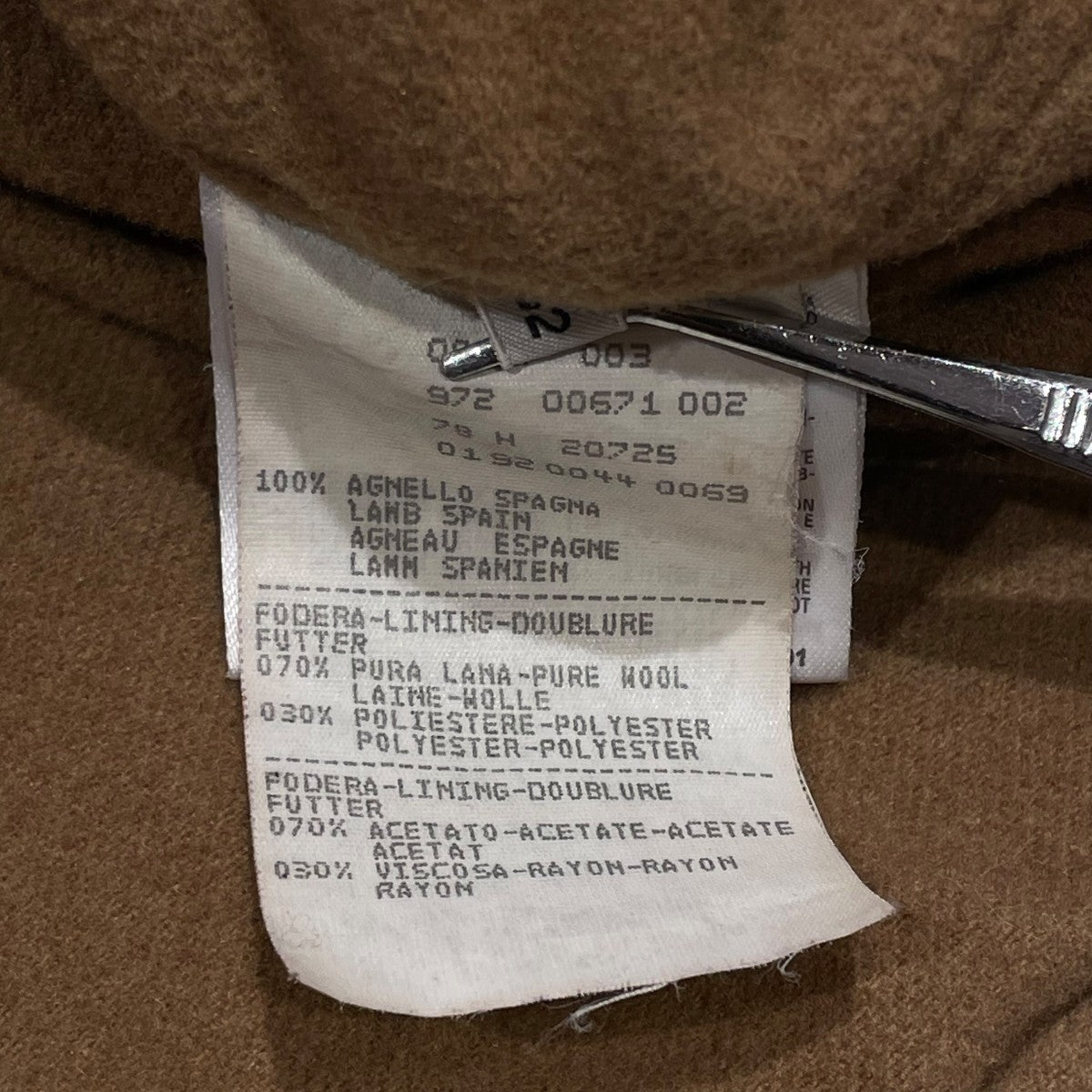 90s ラムスエードジャケットジップアップラムレザージャケット