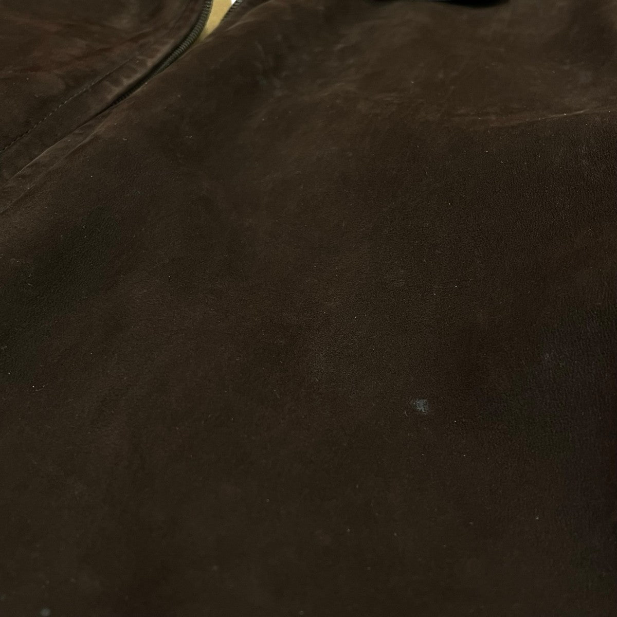 90s ラムスエードジャケットジップアップラムレザージャケット