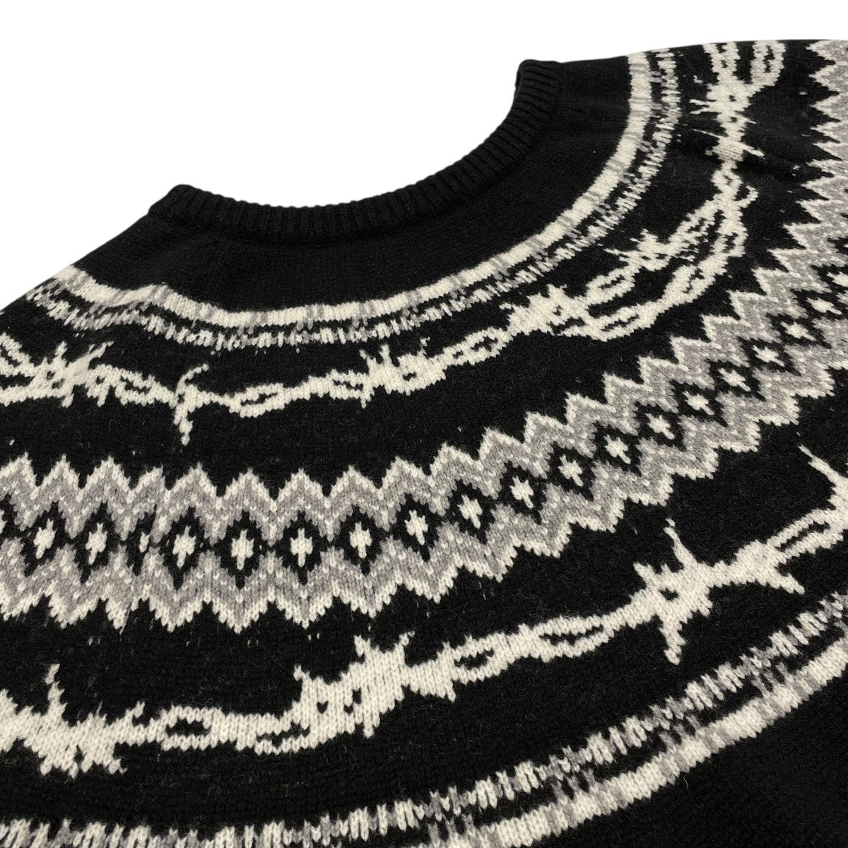 uniform experiment ENTANGLED NORDIC SWEATERセーターUE-252067 古着・中古-3枚目のアイテム画像