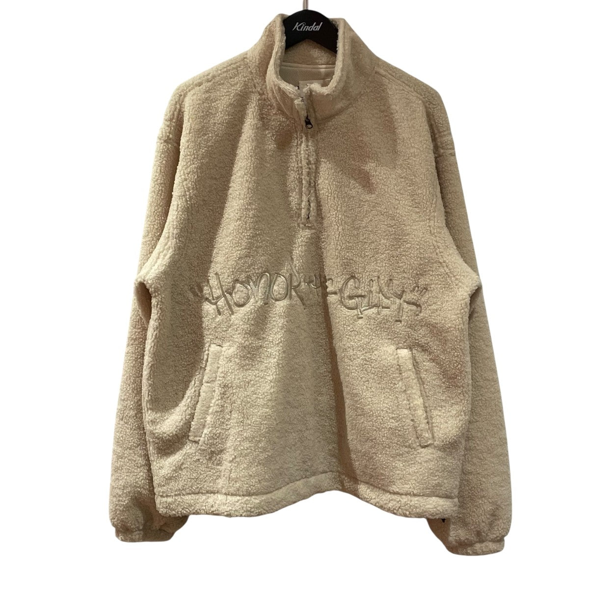 HONOR THE GIFT C-fall Script Sherpa Pullover Mens ApparelボアジャケットHTG230361 古着・中古-1枚目のアイテム画像