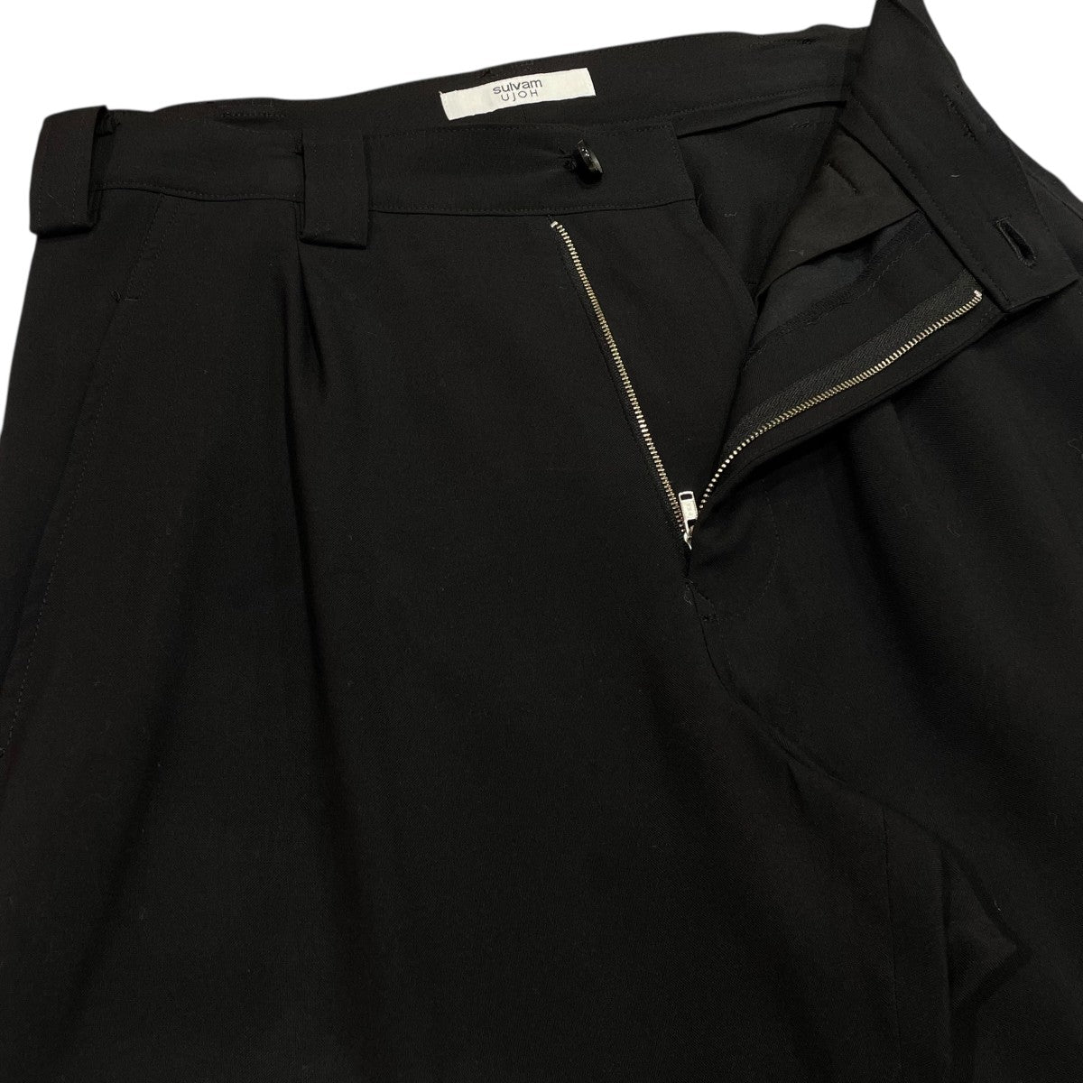 sulvam×UJOH 1Tuck Wide PantsワイドトラウザーUS-P01-002 古着・中古-3枚目のアイテム画像