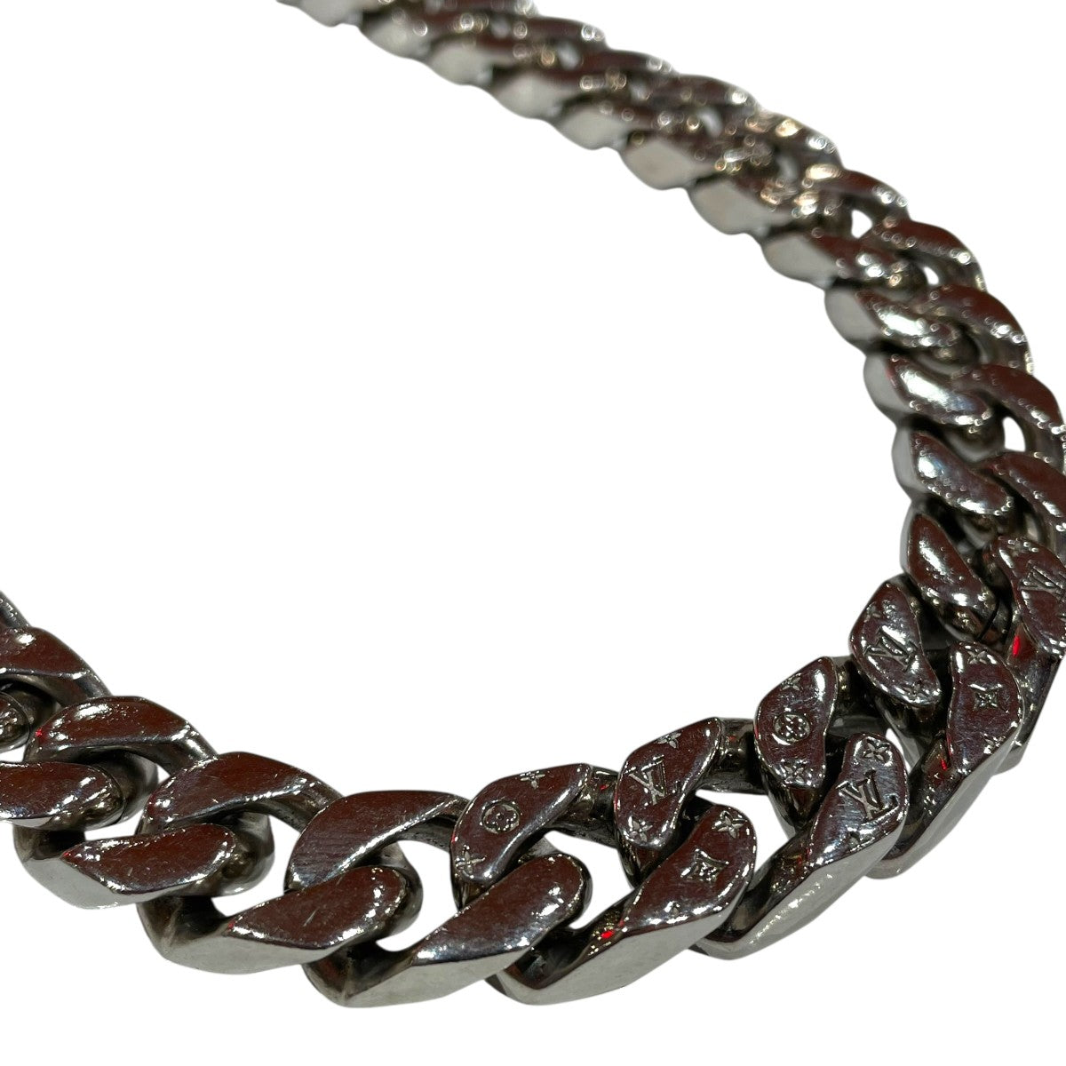 LOUIS VUITTON Collier LV Chain Links NecklaceチェーンネックレスM69987 古着・中古-3枚目のアイテム画像