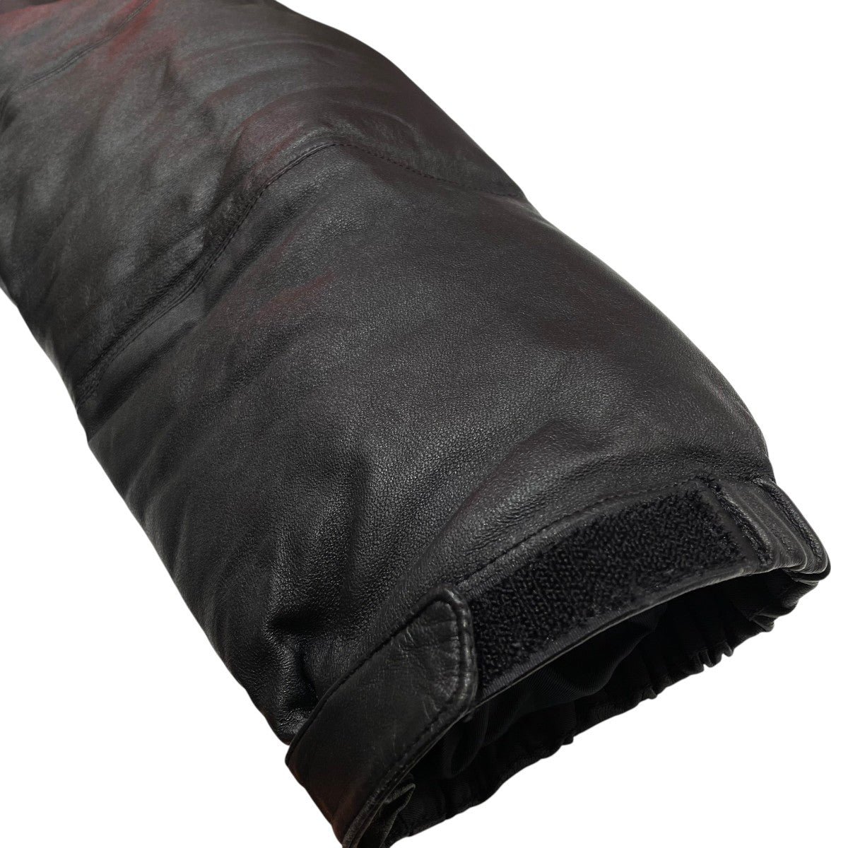 WACKO MARIA LEATHER DOWN JACKETラムレザーダウンジャケット 古着・中古-4枚目のアイテム画像