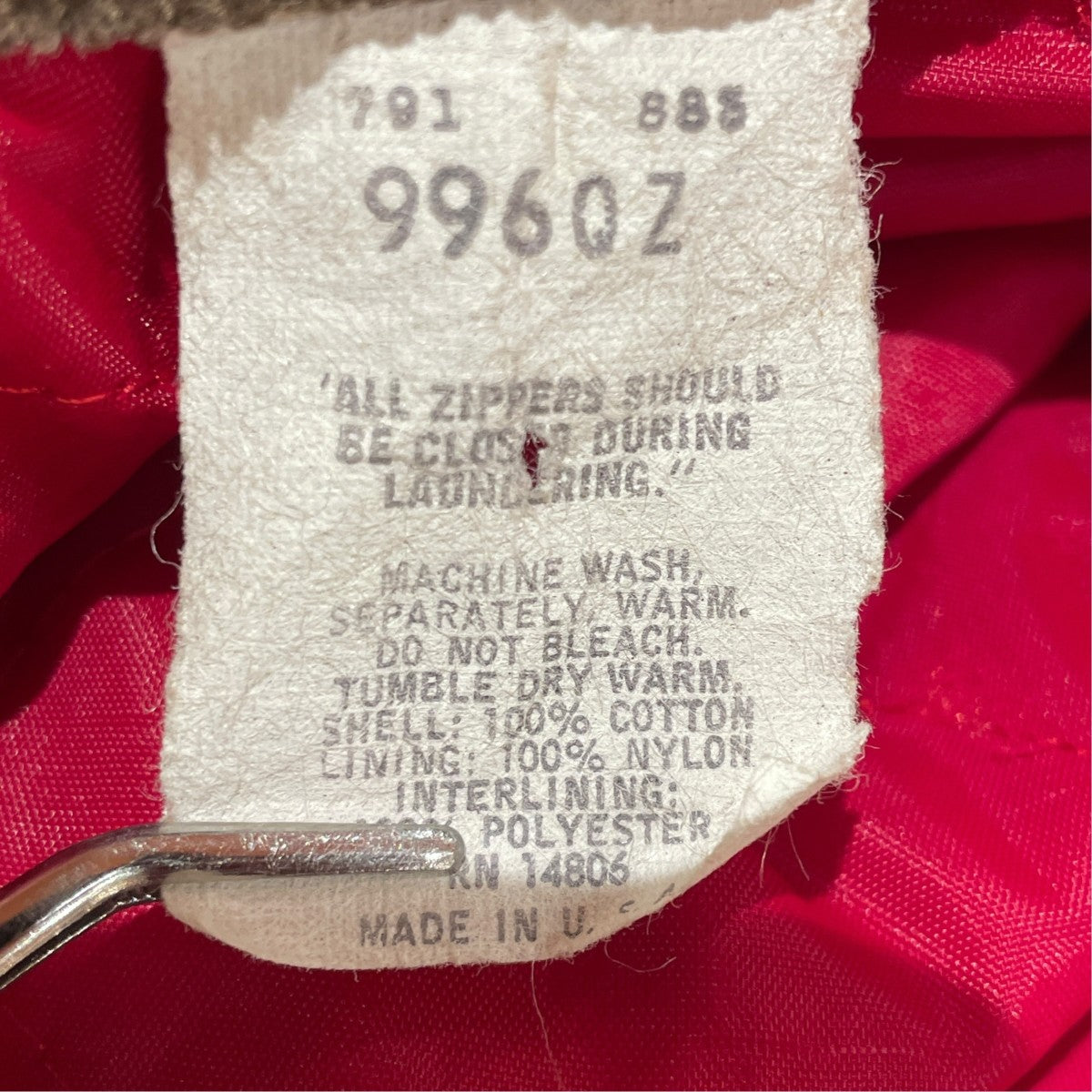 CarHartt 70s Scovill gripper zipperオールインワン 古着・中古-8枚目のアイテム画像