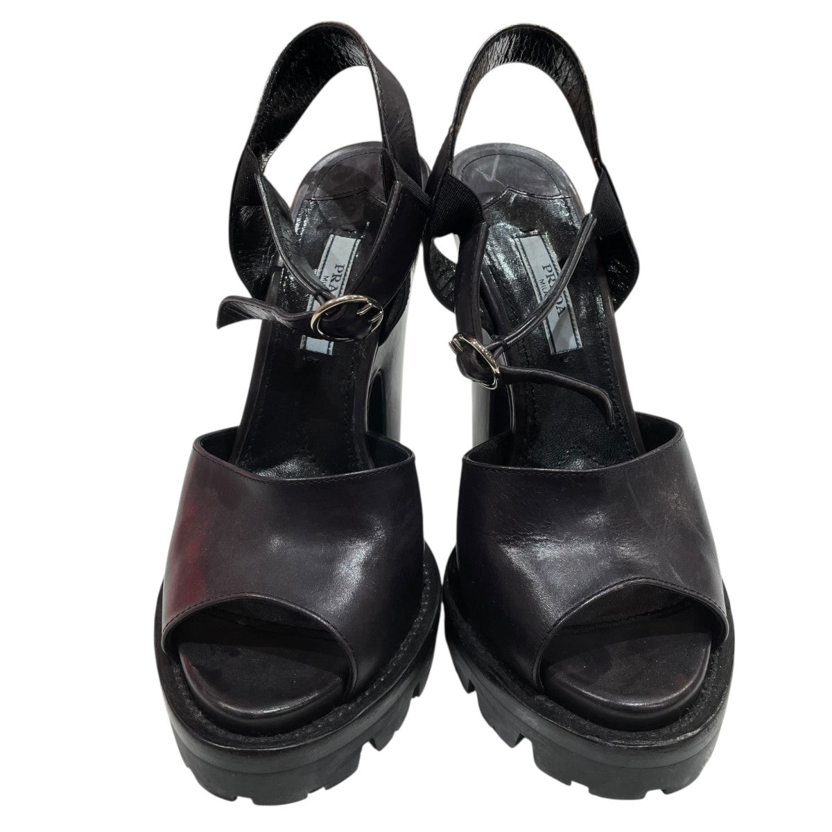 PRADA(プラダ) ヒールパンプス ブラック サイズ 36｜【公式】カインド