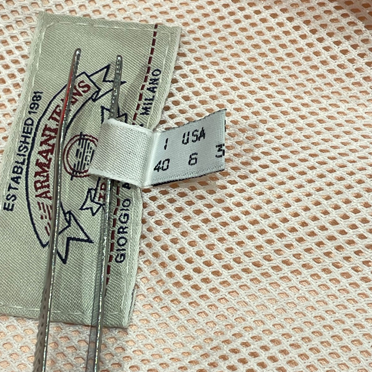 ARMANI JEANS ナイロンジップジャケット 古着・中古-6枚目のアイテム画像