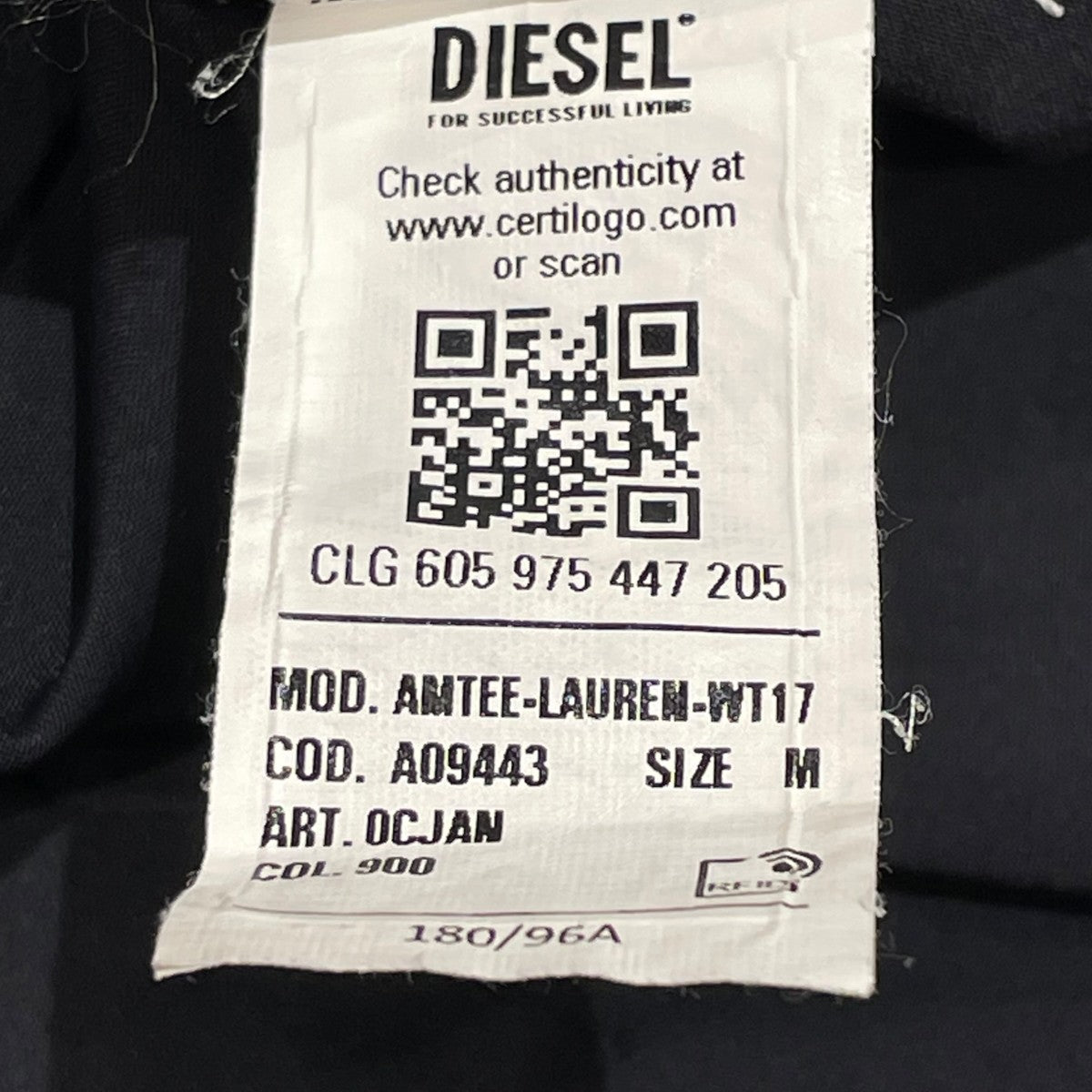 DIESEL 長袖カットソーAMTEE-LAUREN-WT17 古着・中古-6枚目のアイテム画像
