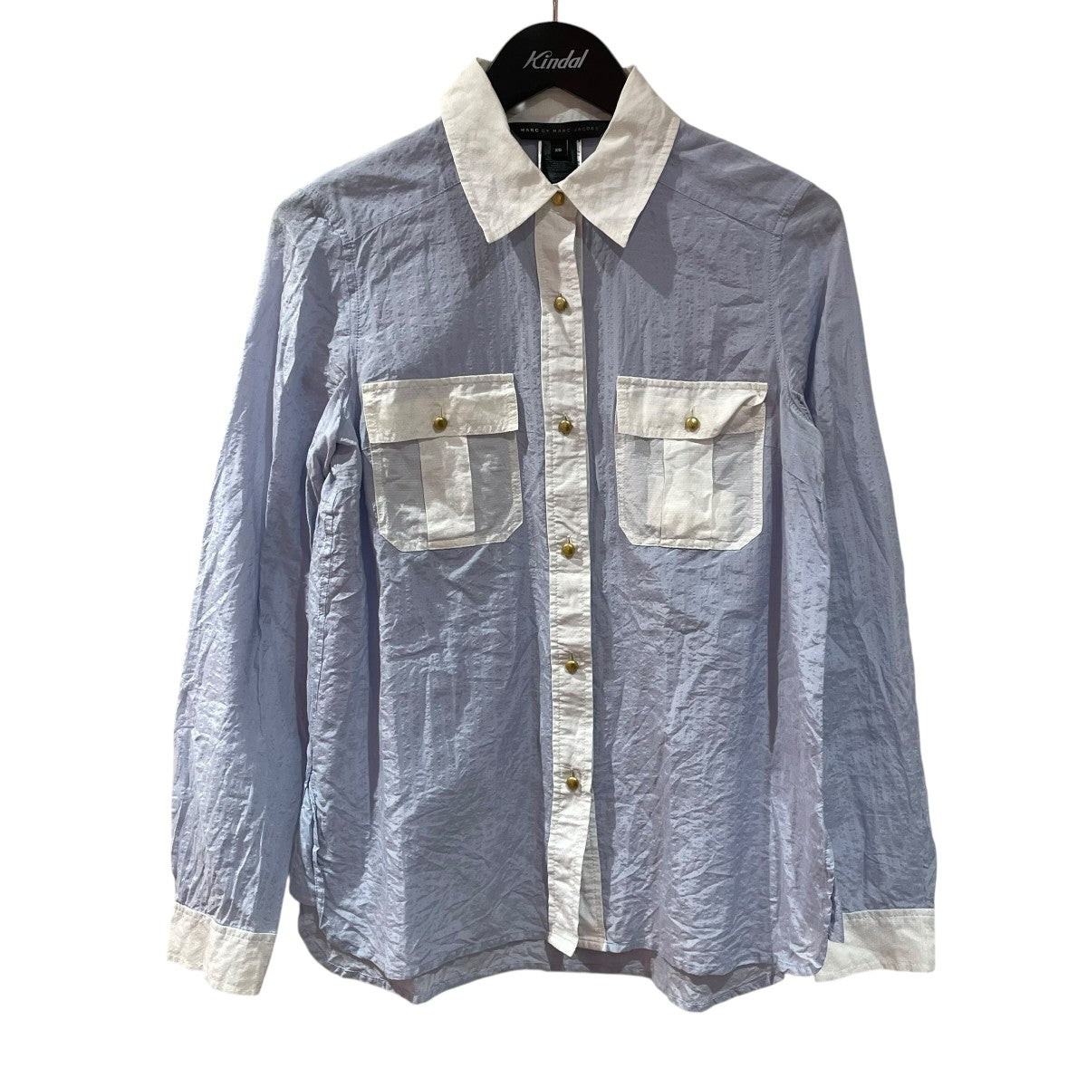 STELLA McCARTNEY コットン／シルク長袖シャツM4001814 13 古着・中古-1枚目のアイテム画像