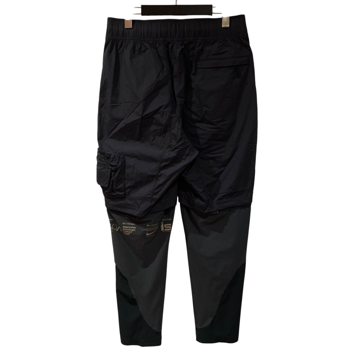 NIKE(ナイキ) NRG ISPA PANTSナイロンカーゴパンツ ブラック サイズ M