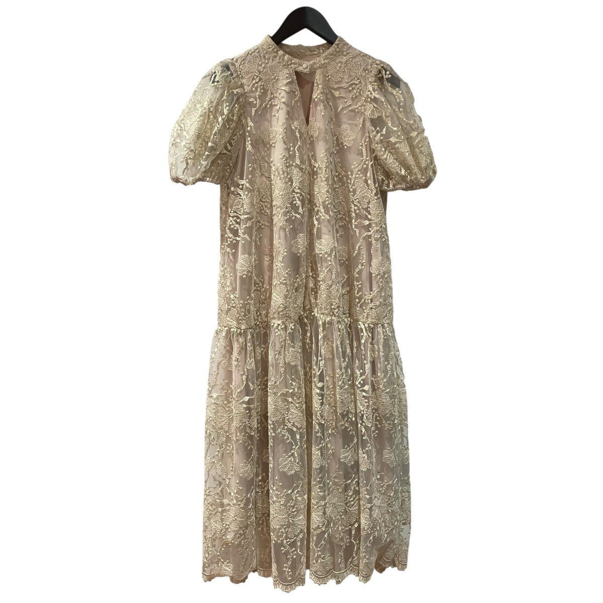 Acka． puffy occasion dress(エーシーケーエー) 半袖ドレスAaka-mf