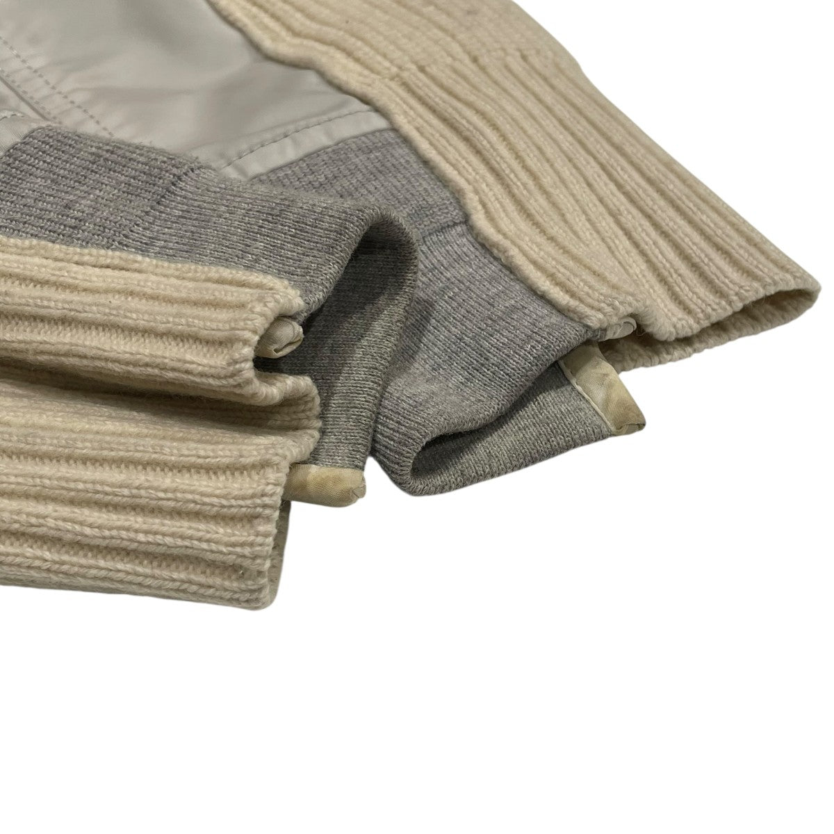 22AWWool Knit x Nylon Twill CardiganカーディガンSCW-064