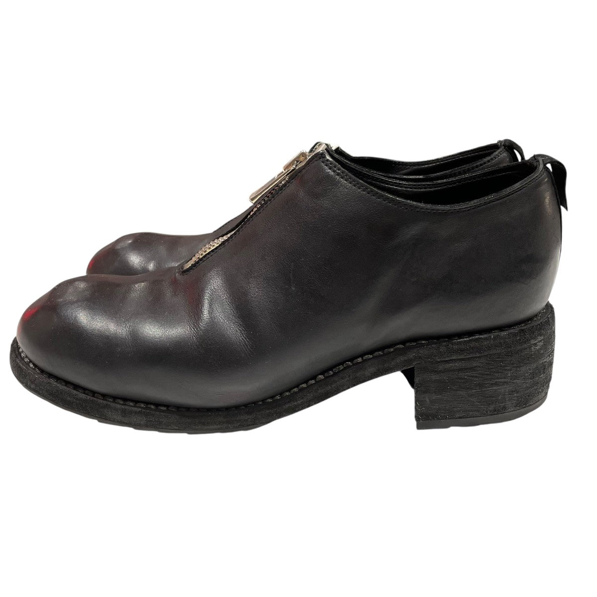 GUIDI(グイディ) フロントジップレザーシューズPL0FZ PL0FZ ブラック