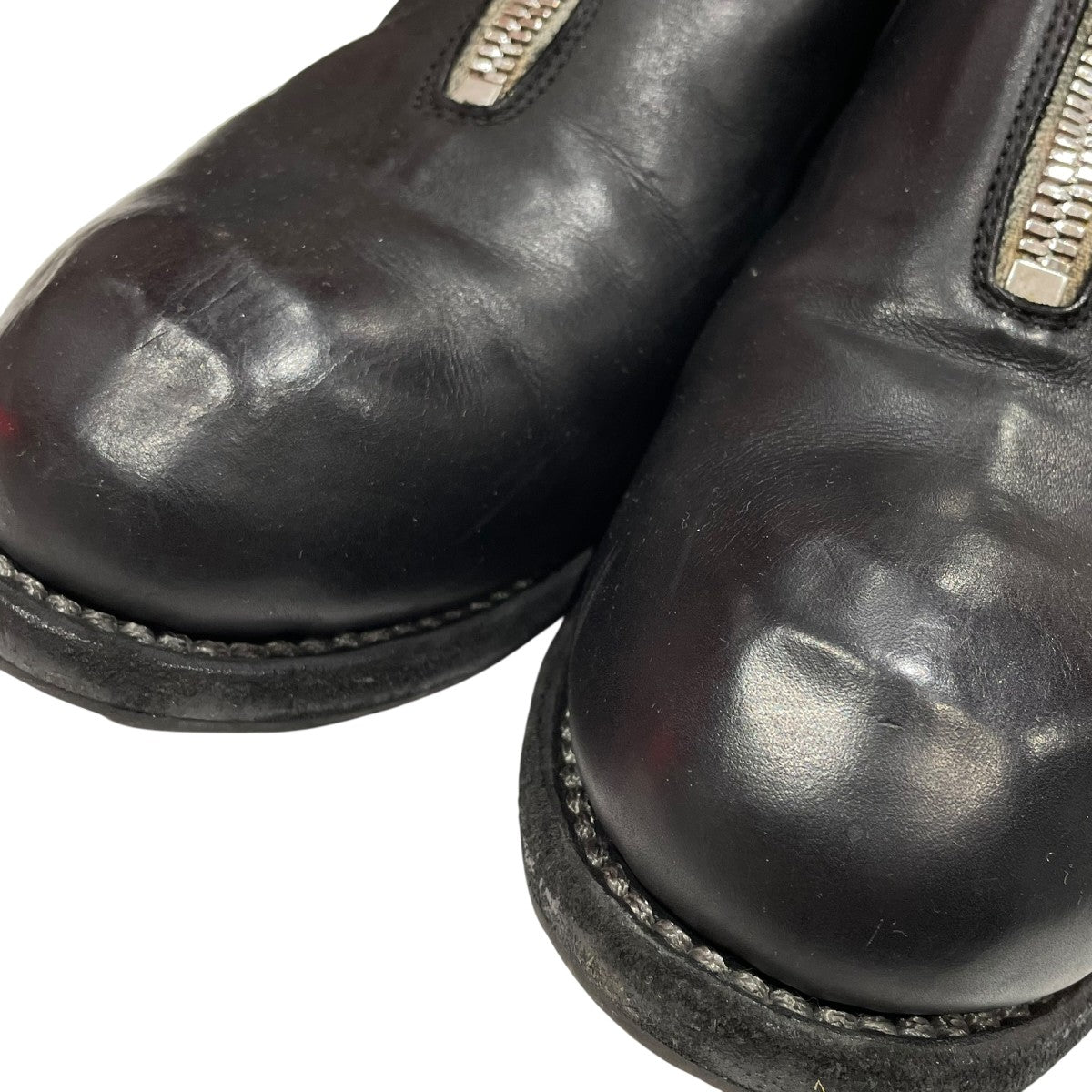 GUIDI(グイディ) フロントジップレザーシューズPL0FZ PL0FZ ブラック