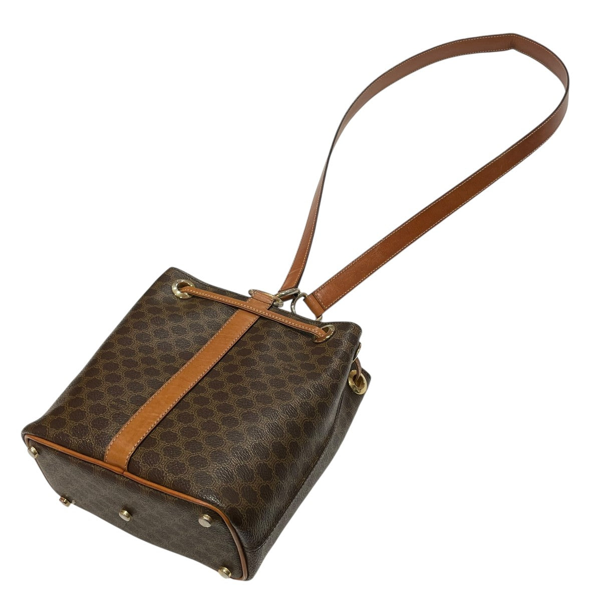 CELINE セリーヌ ショルダーバッグ  茶 【古着】【中古】【送料無料】 中古・古着通販】CELINE (セリーヌ) ショルダーバッグ ブラウン