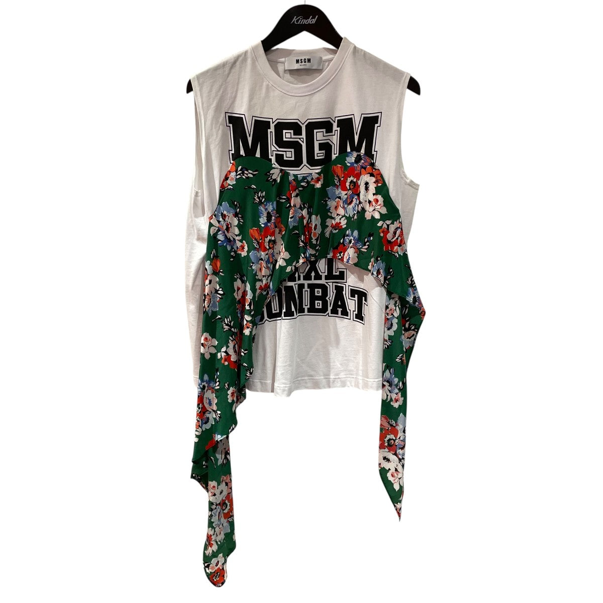 MSGM ラッフル スリーブレス TシャツノースリーブTシャツ2241mdm32x 古着・中古-1枚目のアイテム画像