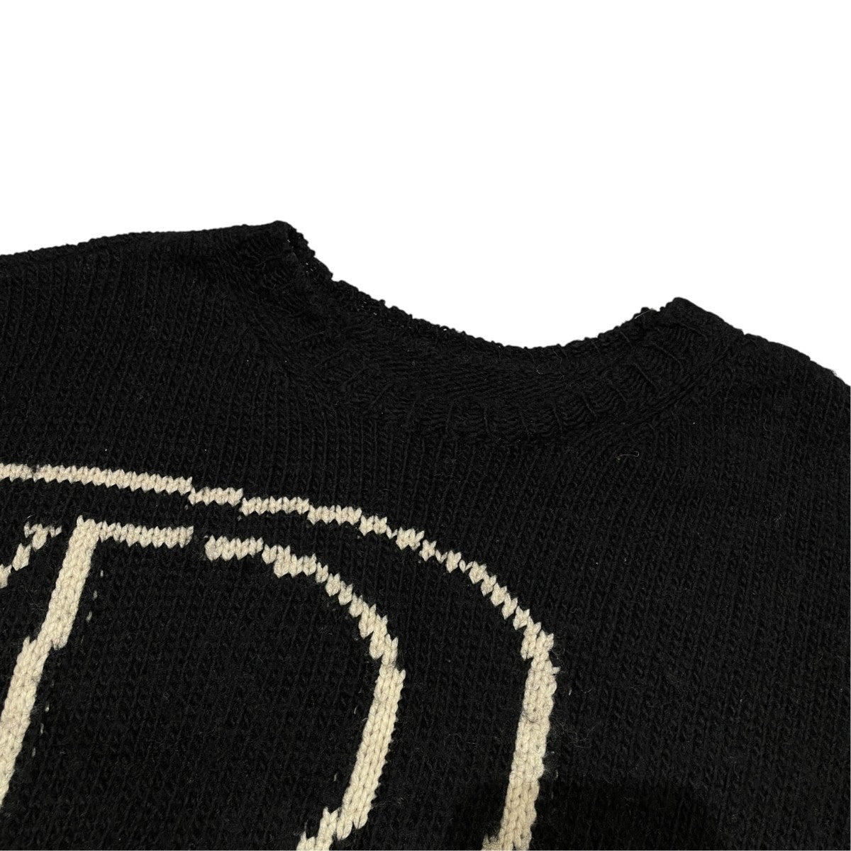 B Yohji Yamamoto BLACK ＆ BLACK グラフィックニットNK-K51-183 古着・中古-3枚目のアイテム画像